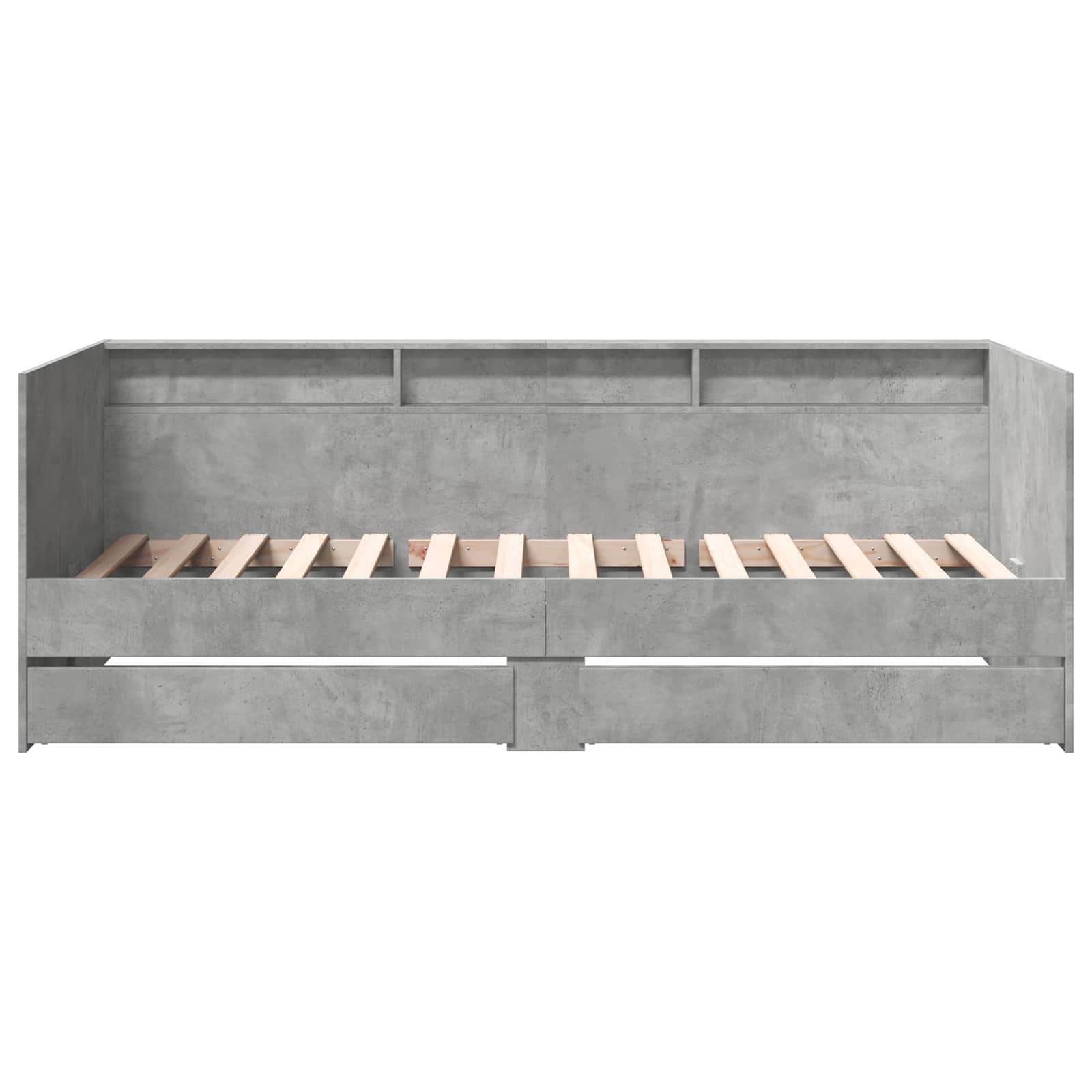 Lit d'appoint avec tiroir Gris béton Bois d'ingénierie - XIOS