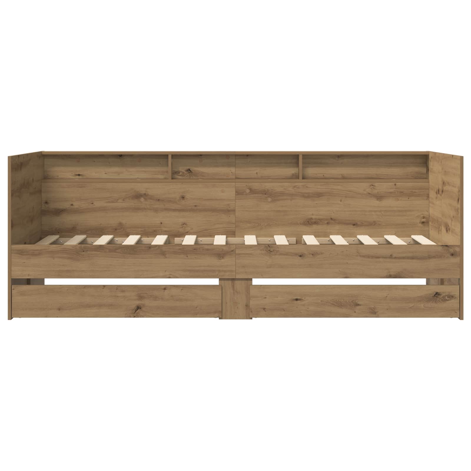 Lit d'appoint avec tiroir Chêne artisanal Bois d'ingénierie