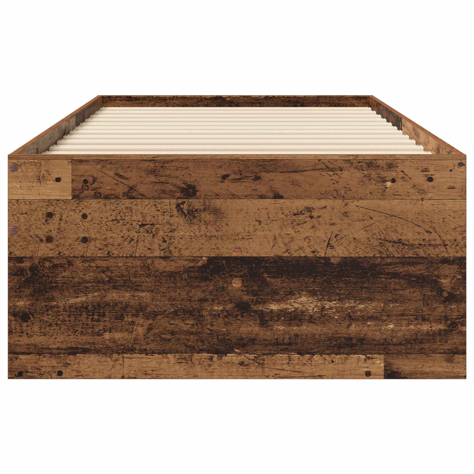 Cadre de lit avec rangement avec tiroir Bois ancien 80 x 200 cm