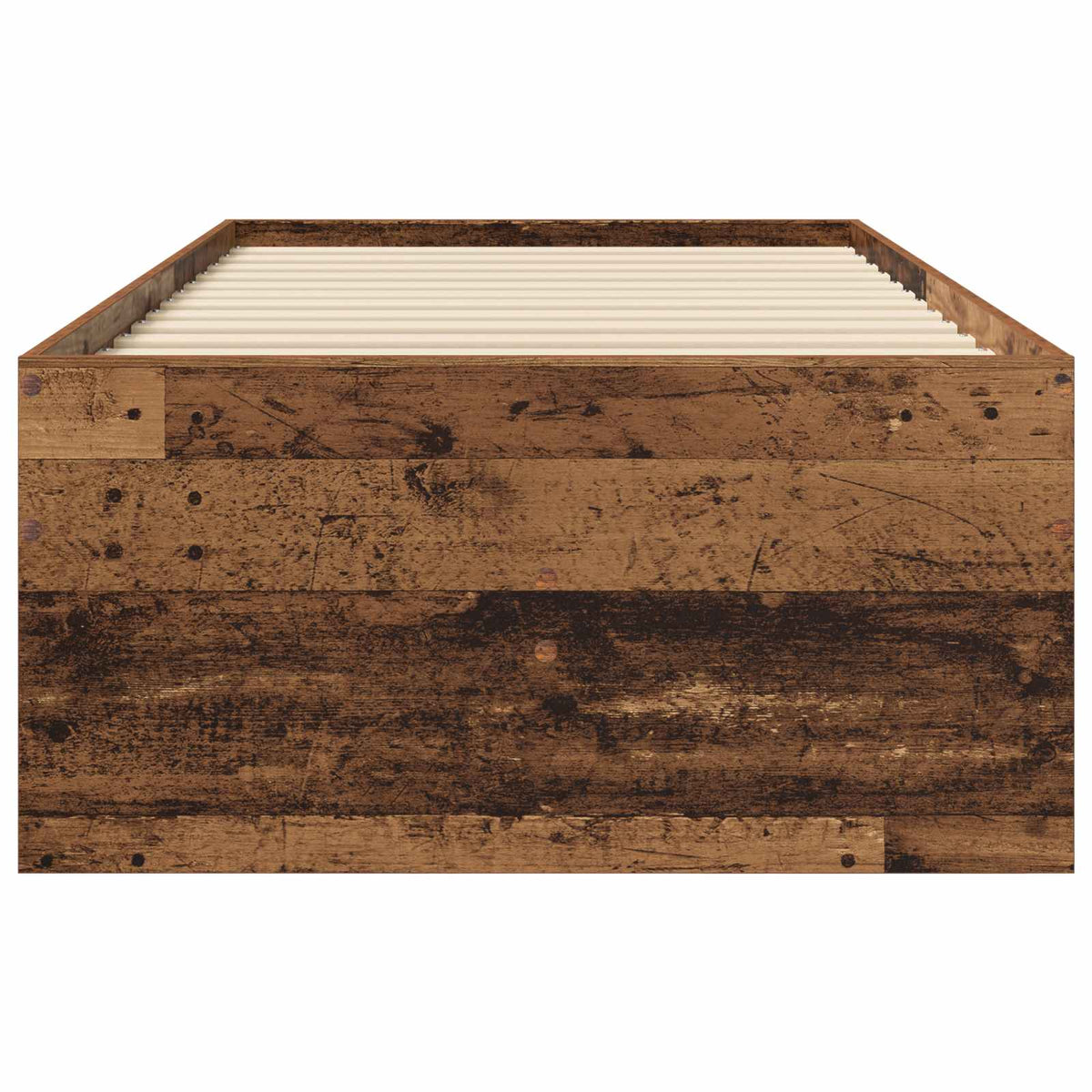 Cadre de lit avec rangement avec tiroir Bois ancien 80 x 200 cm