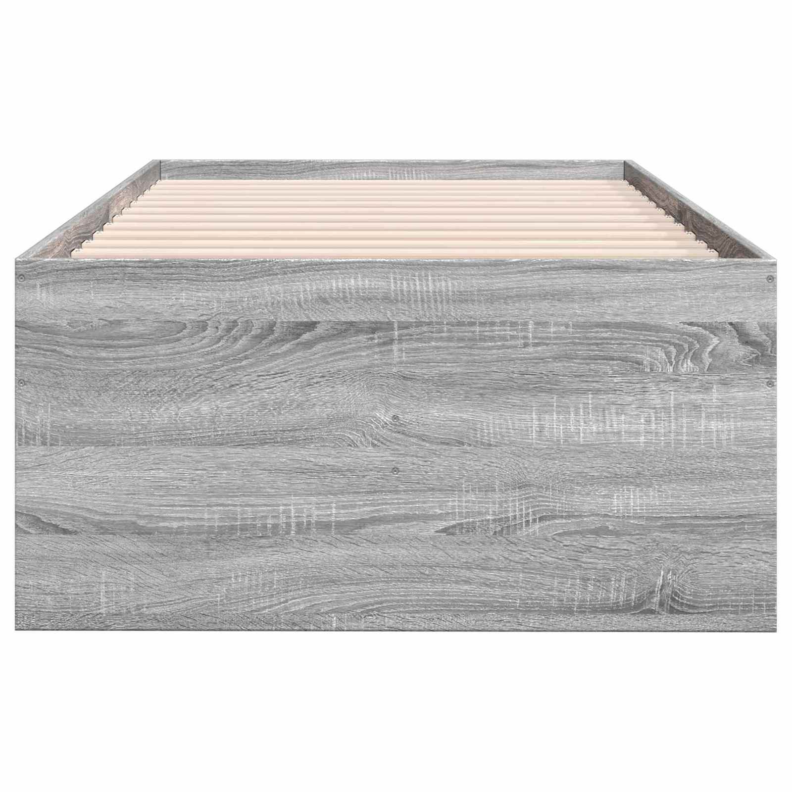 Cadre de lit avec rangement avec tiroir Sonoma gris 80 x 200 cm - XIOS