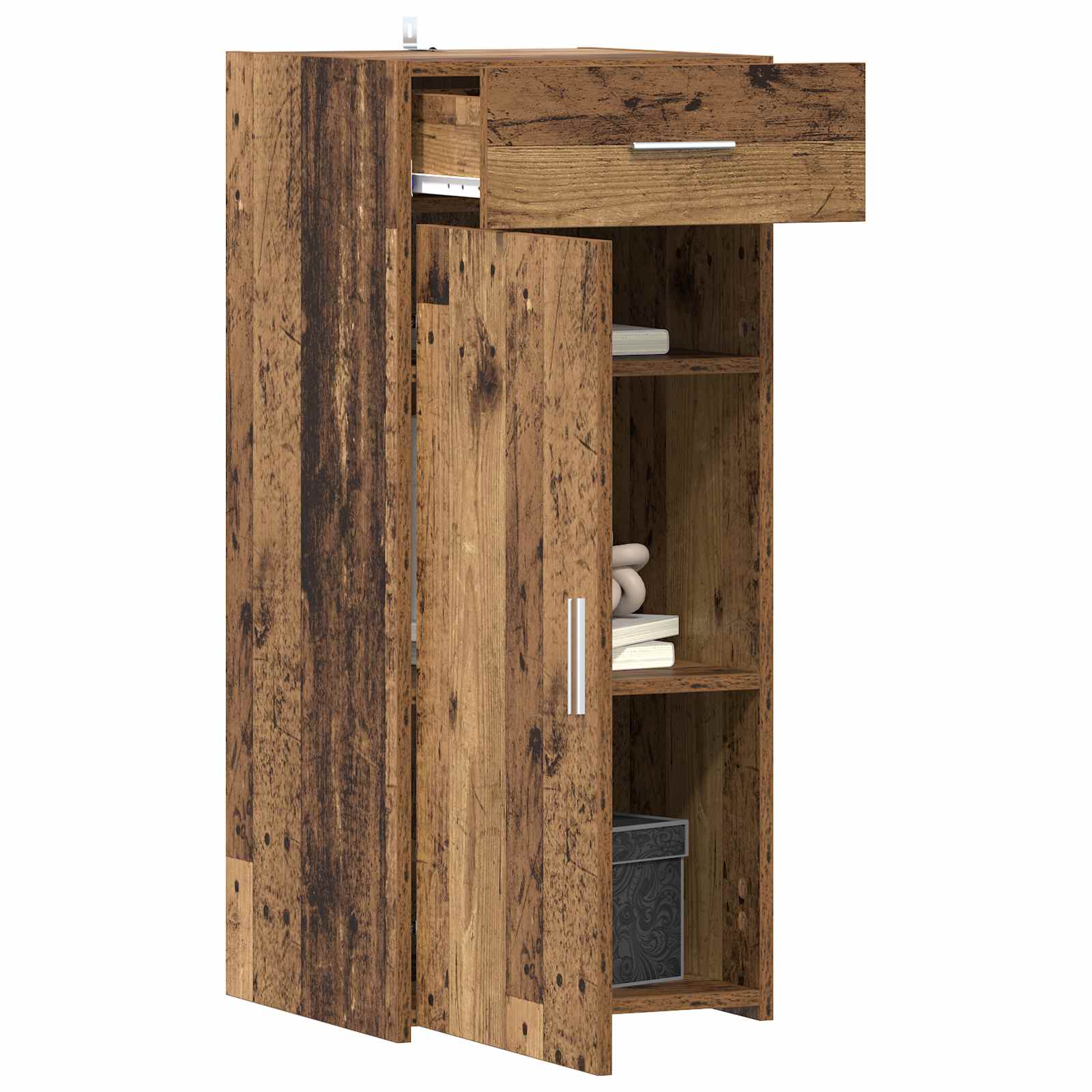 Armoire de rangement avec tiroir Bois ancien 40 x 42,5 x 93 cm - XIOS