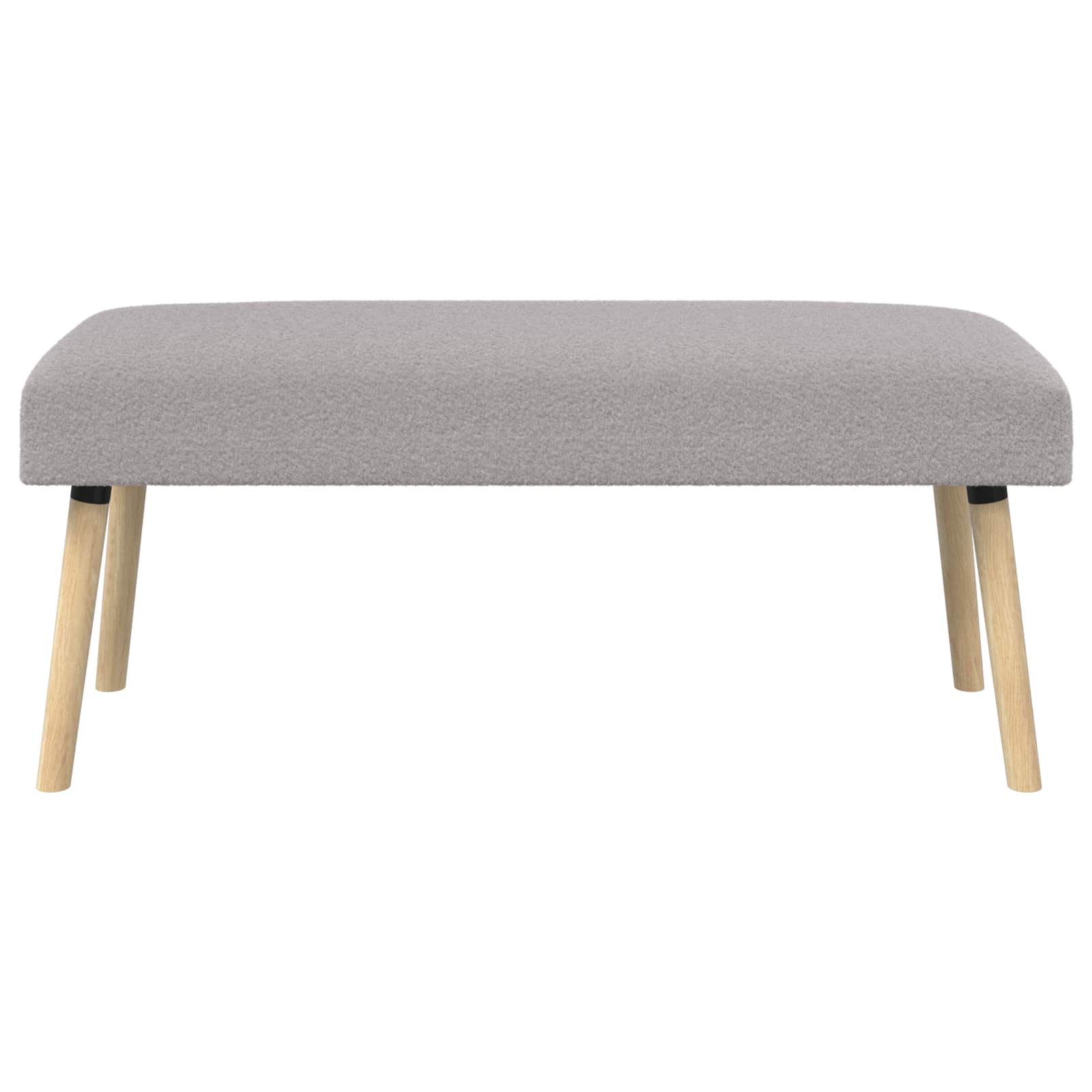 banc Uni Gris clair 110 x 40 x 46 cm Bouclé - XIOS