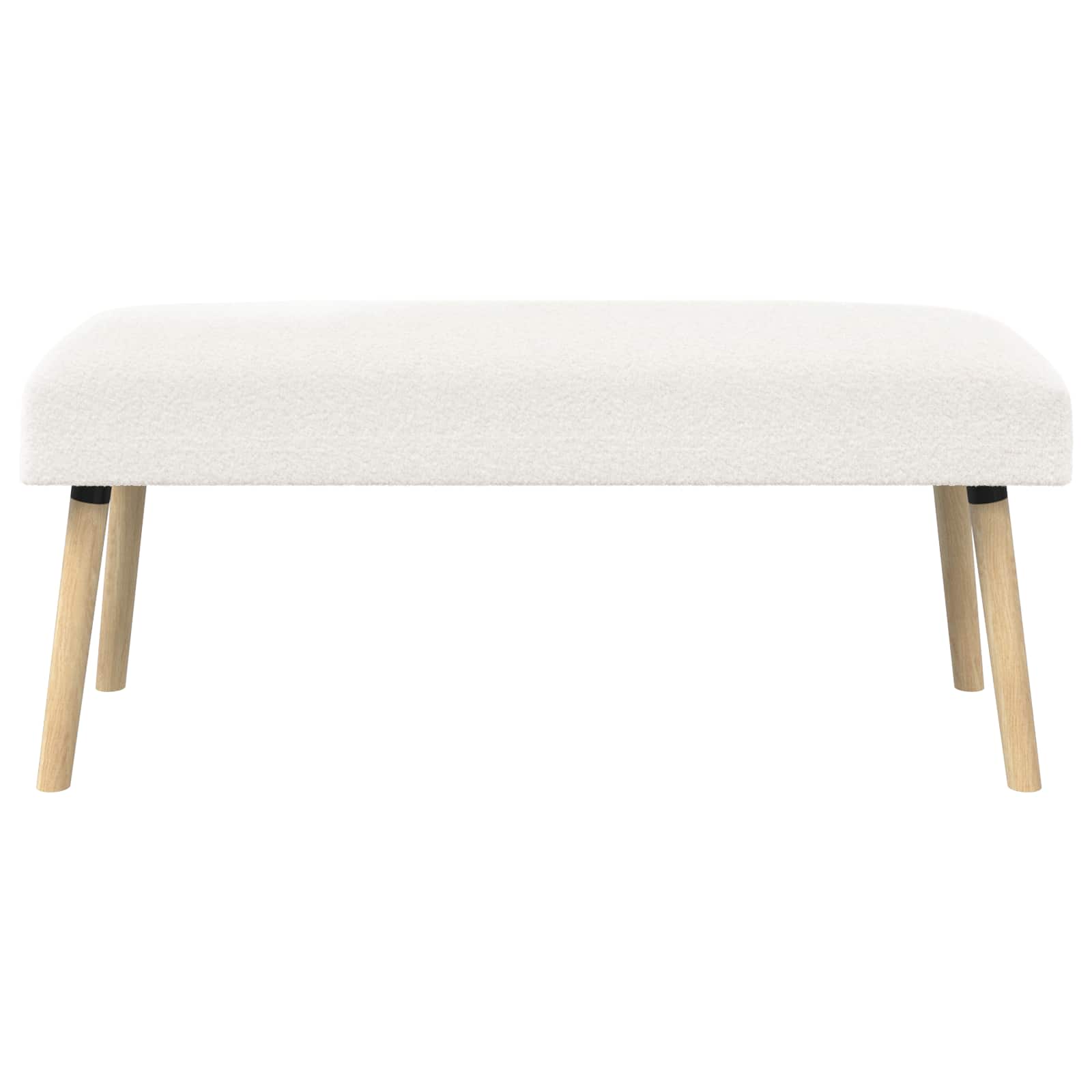 banc Uni Crème 110 x 40 x 46 cm Bouclé - XIOS