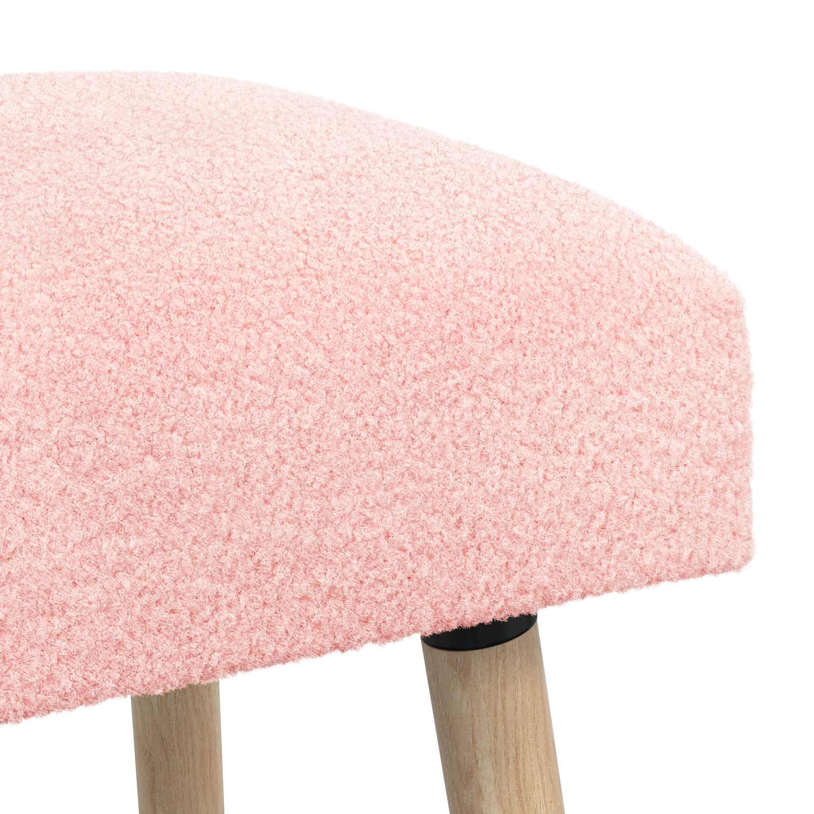 banc Uni Rose 110 x 40 x 46 cm Bouclé - XIOS