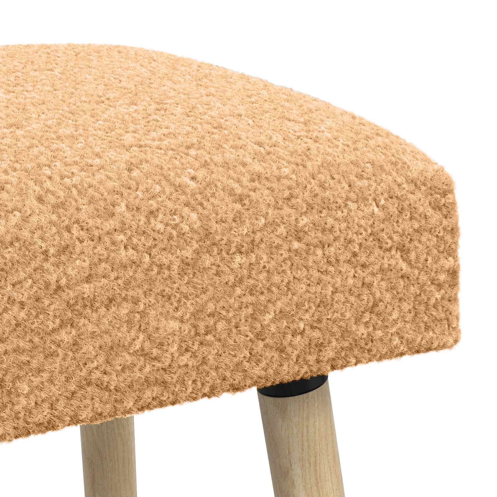 banc Uni Beige 110 x 40 x 46 cm Bouclé - XIOS