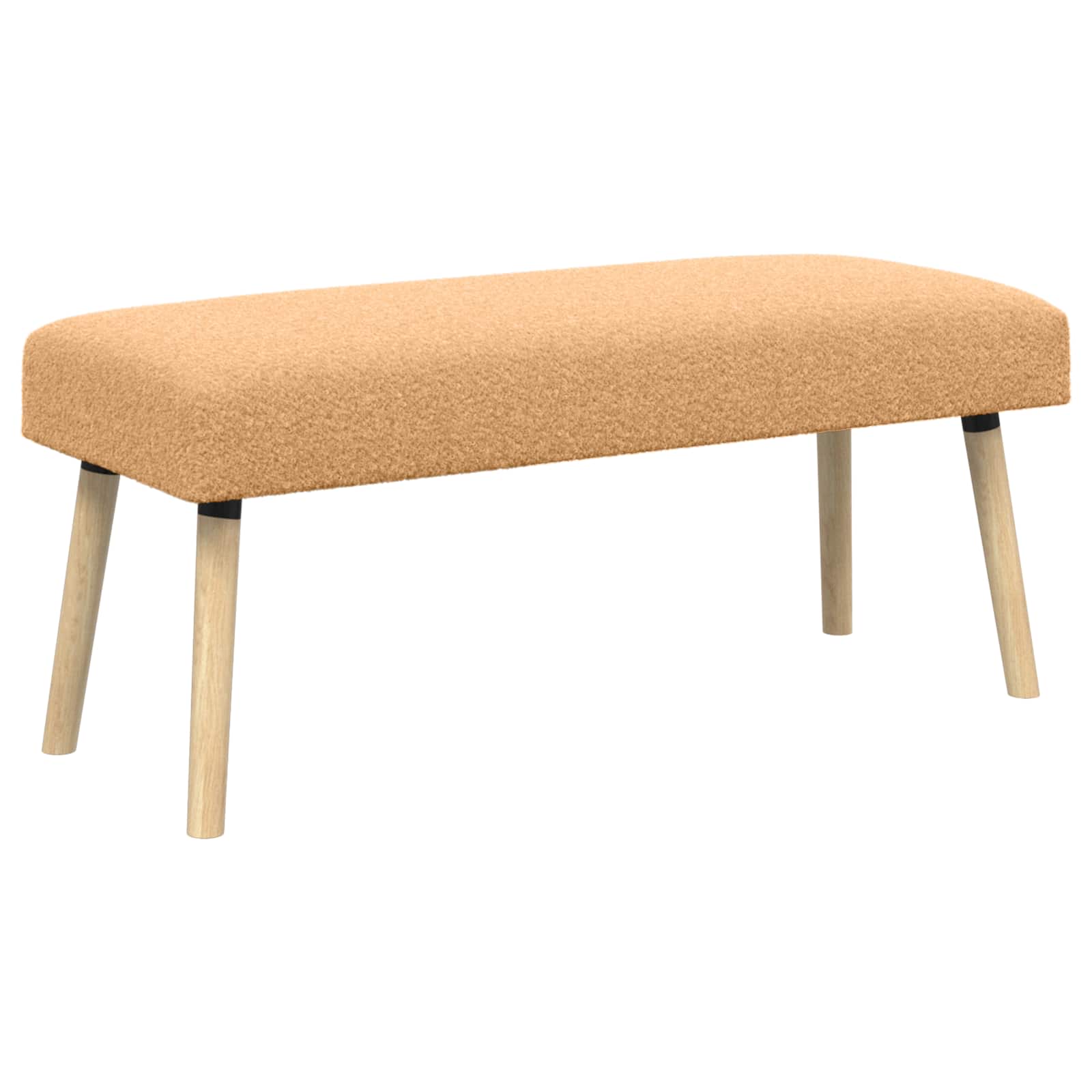 banc Uni Beige 110 x 40 x 46 cm Bouclé - XIOS