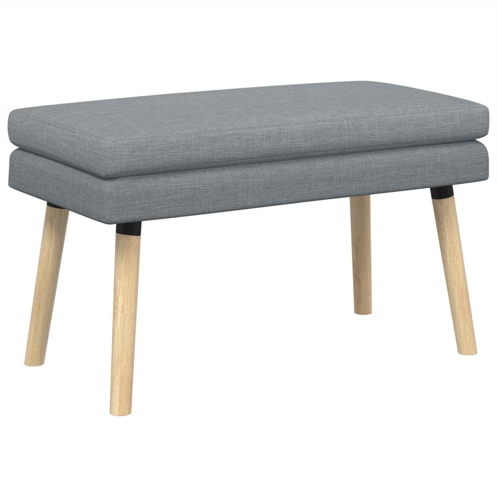 Banc à double couche Gris clair 80 x 40 x 47 cm Tissu - XIOS