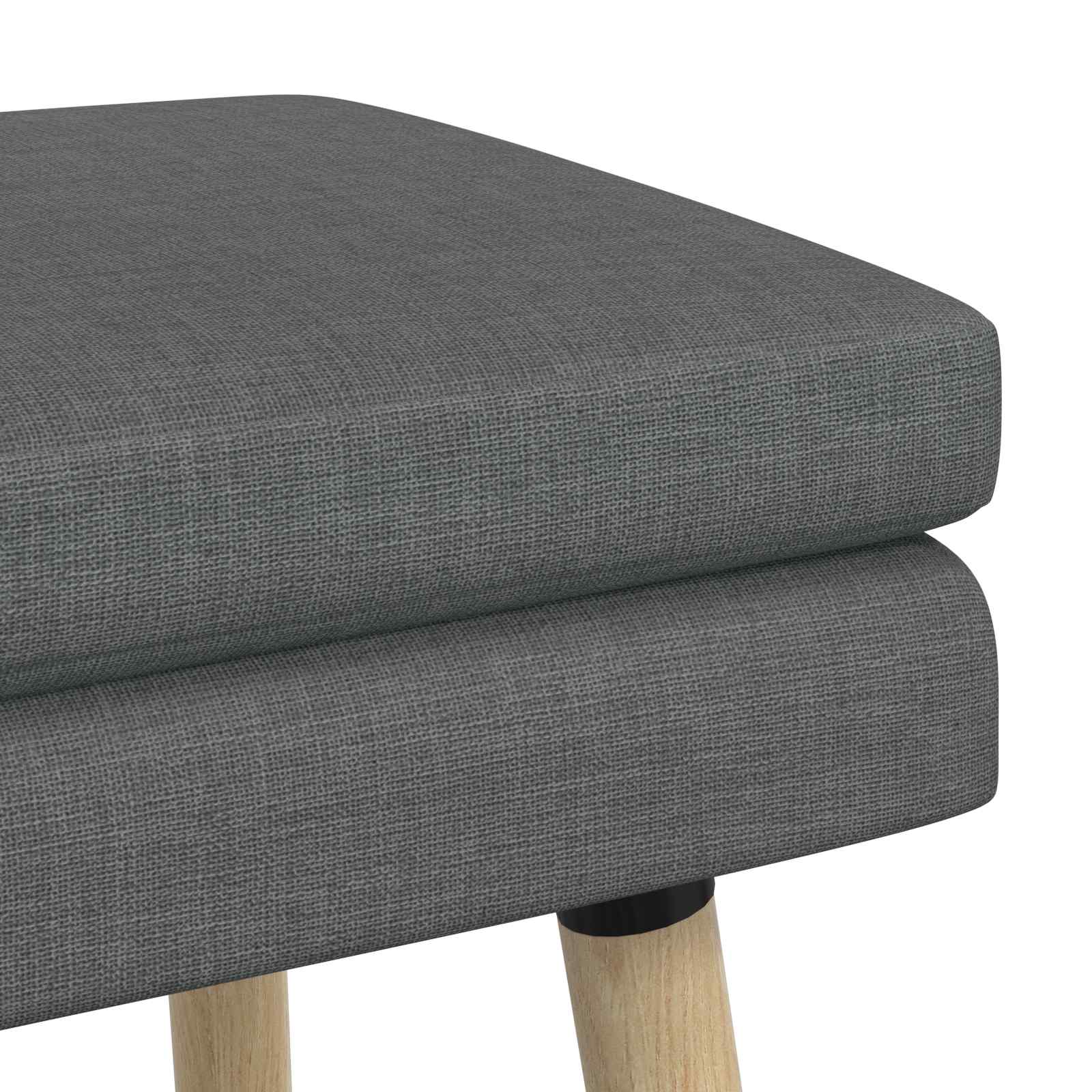 Banc à double couche Gris foncé 80 x 40 x 47 cm Tissu - XIOS