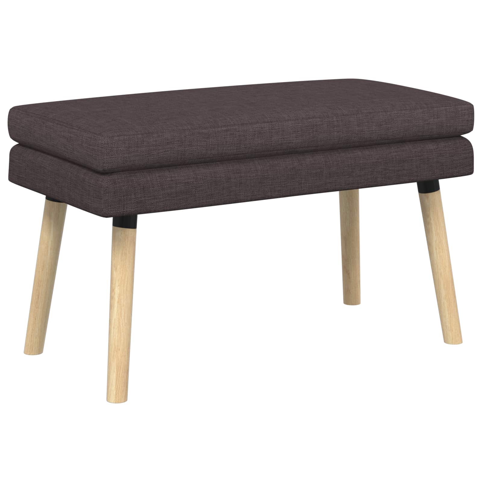 Banc à double couche Marron foncé 80 x 40 x 47 cm Tissu - XIOS