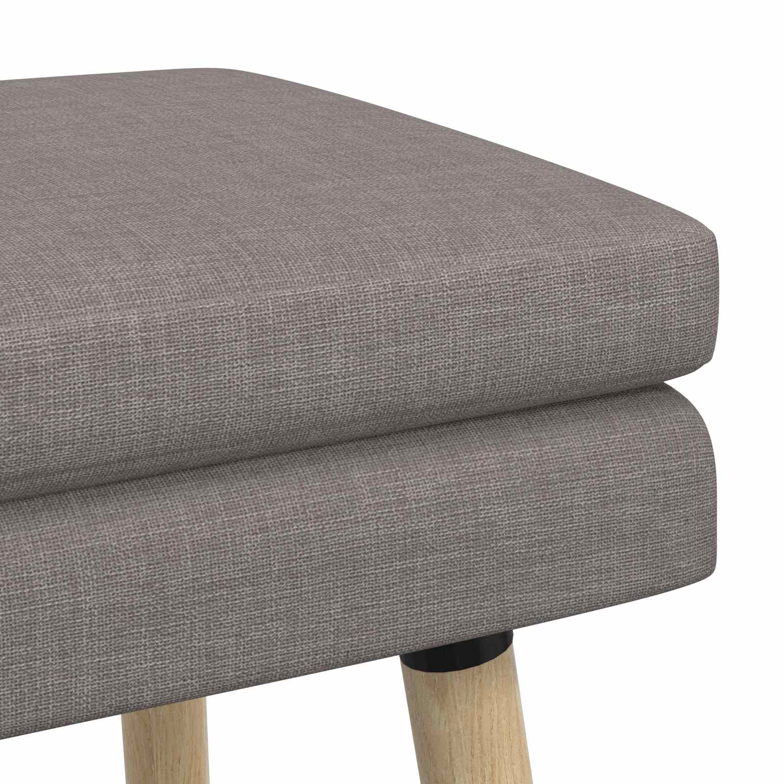 Banc à double couche Taupe 80 x 40 x 47 cm Tissu - XIOS