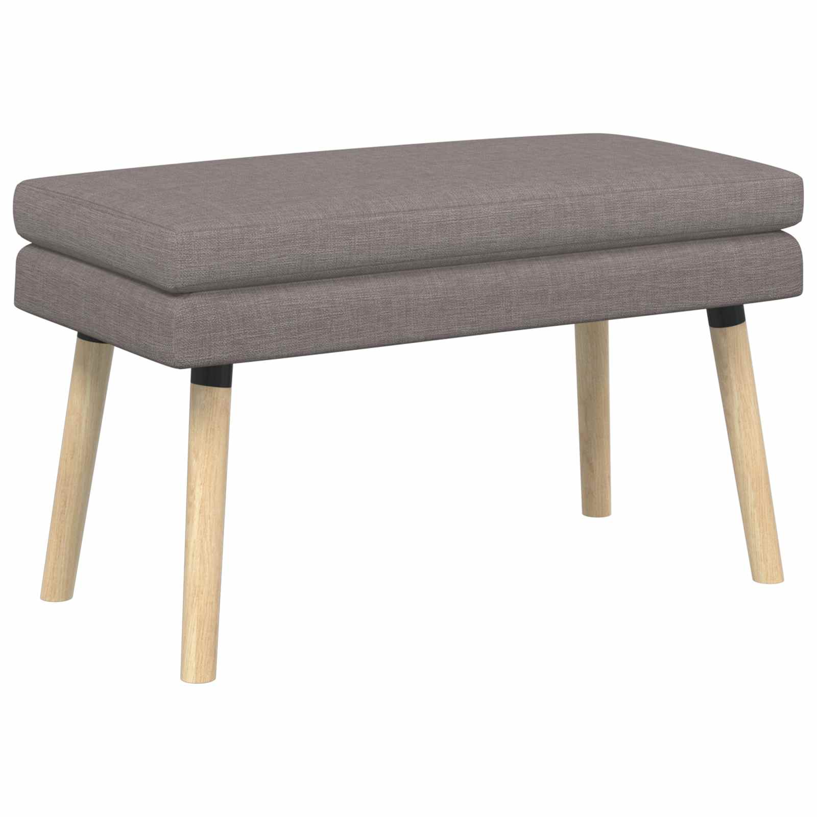 Banc à double couche Taupe 80 x 40 x 47 cm Tissu - XIOS