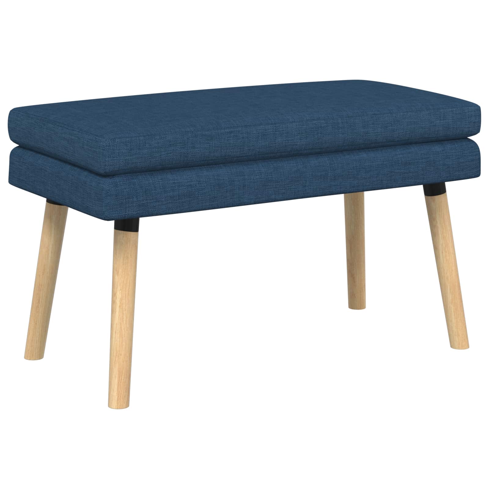 Banc à double couche Bleu 80 x 40 x 47 cm Tissu - XIOS