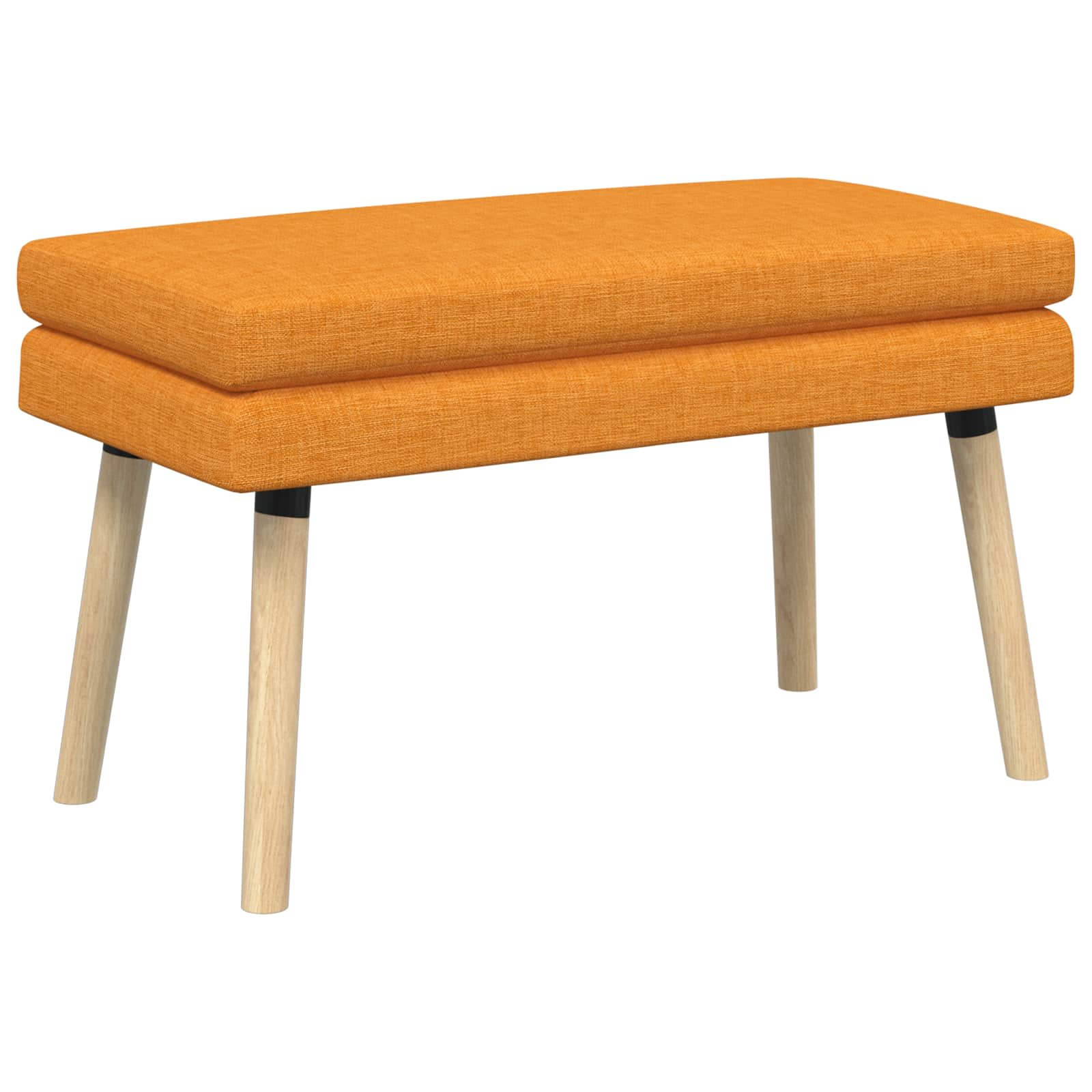 Banc à double couche Jaune foncé 80 x 40 x 47 cm Tissu - XIOS