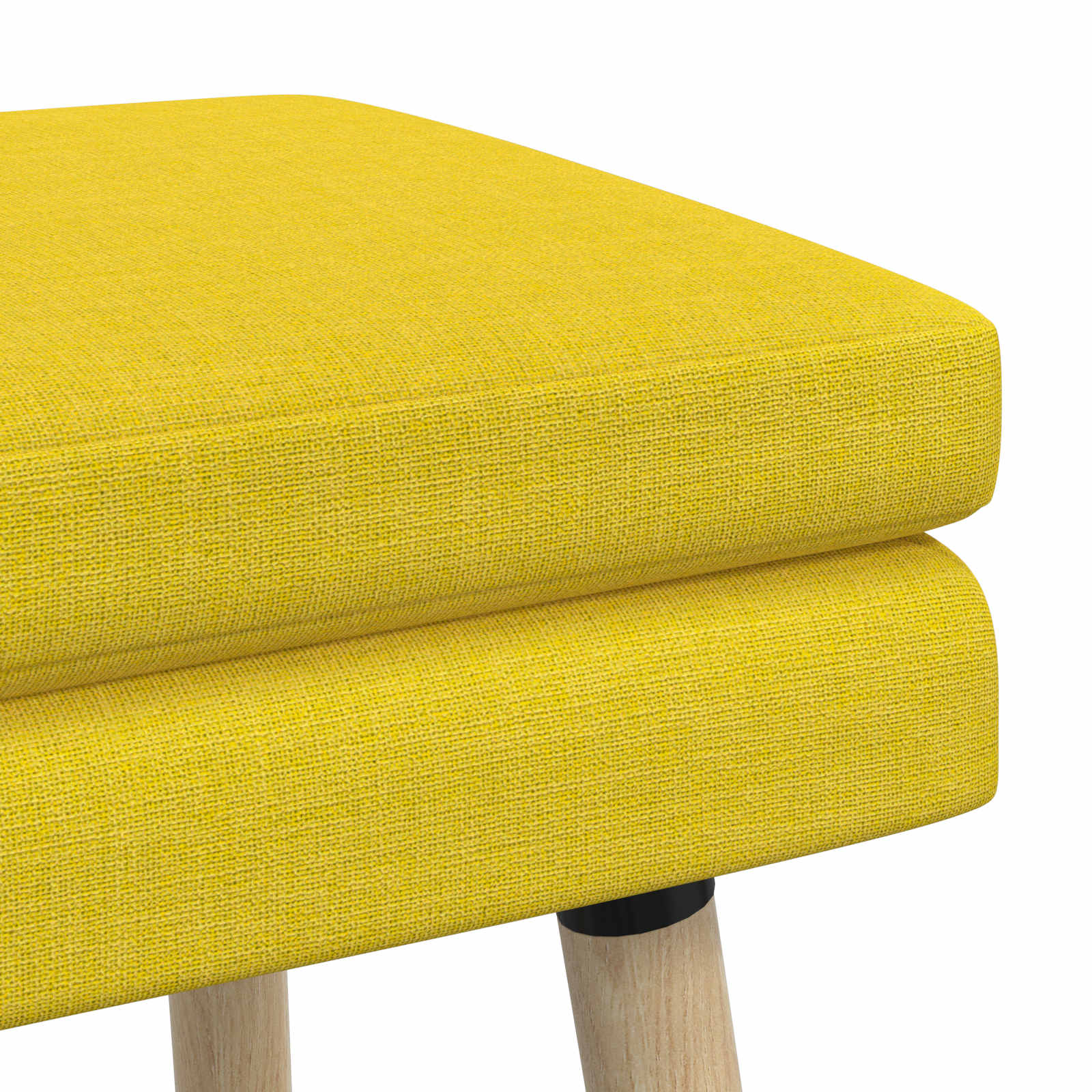 Banc à double couche Jaune clair 80 x 40 x 47 cm Tissu - XIOS