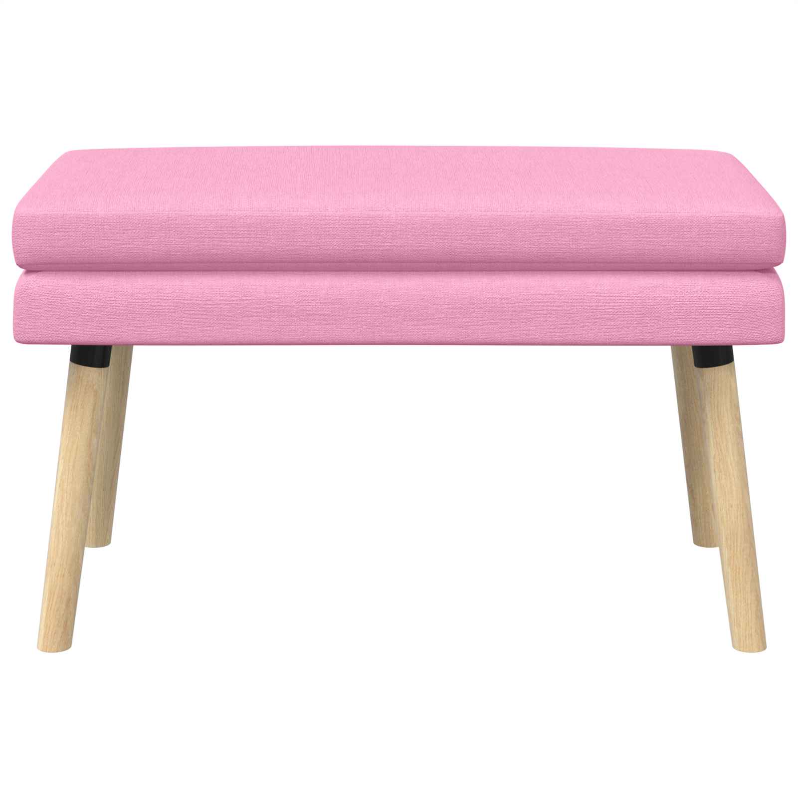 Banc à double couche Rose 80 x 40 x 47 cm Tissu - XIOS