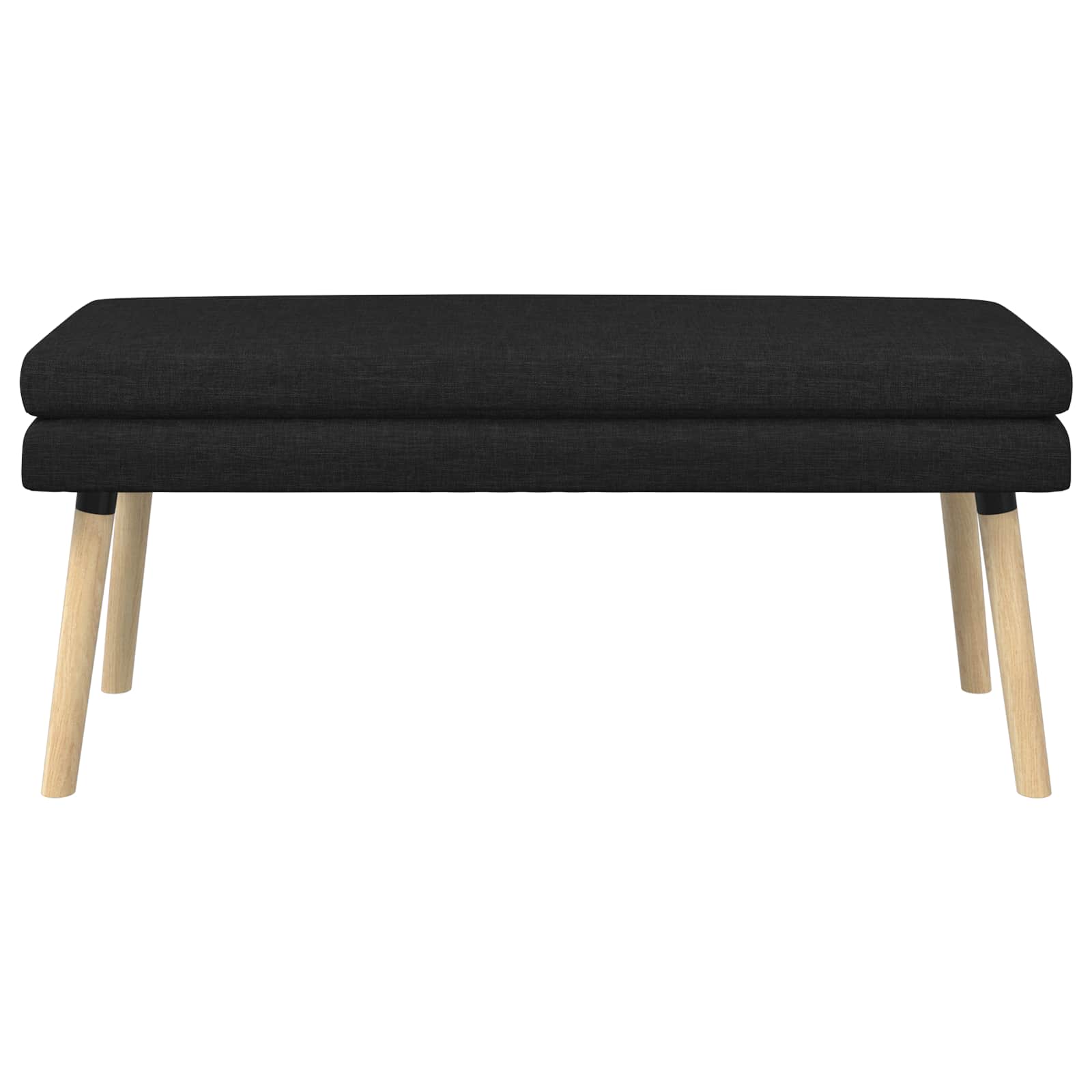 Banc à double couche Noir 110 x 40 x 47 cm Tissu - XIOS