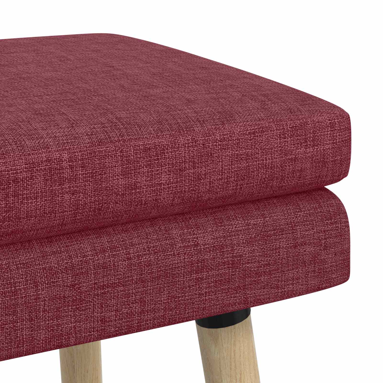 Banc à double couche Bordeaux 110 x 40 x 47 cm Tissu - XIOS