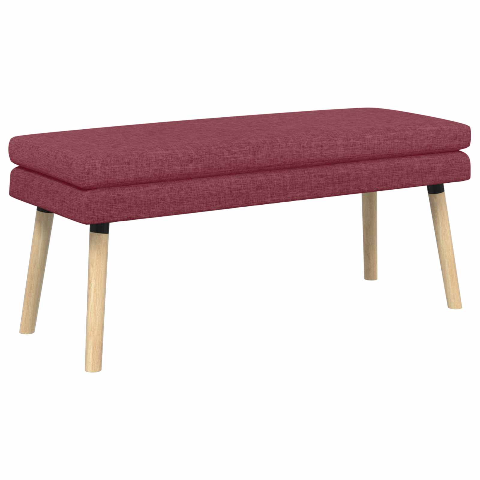 Banc à double couche Bordeaux 110 x 40 x 47 cm Tissu - XIOS