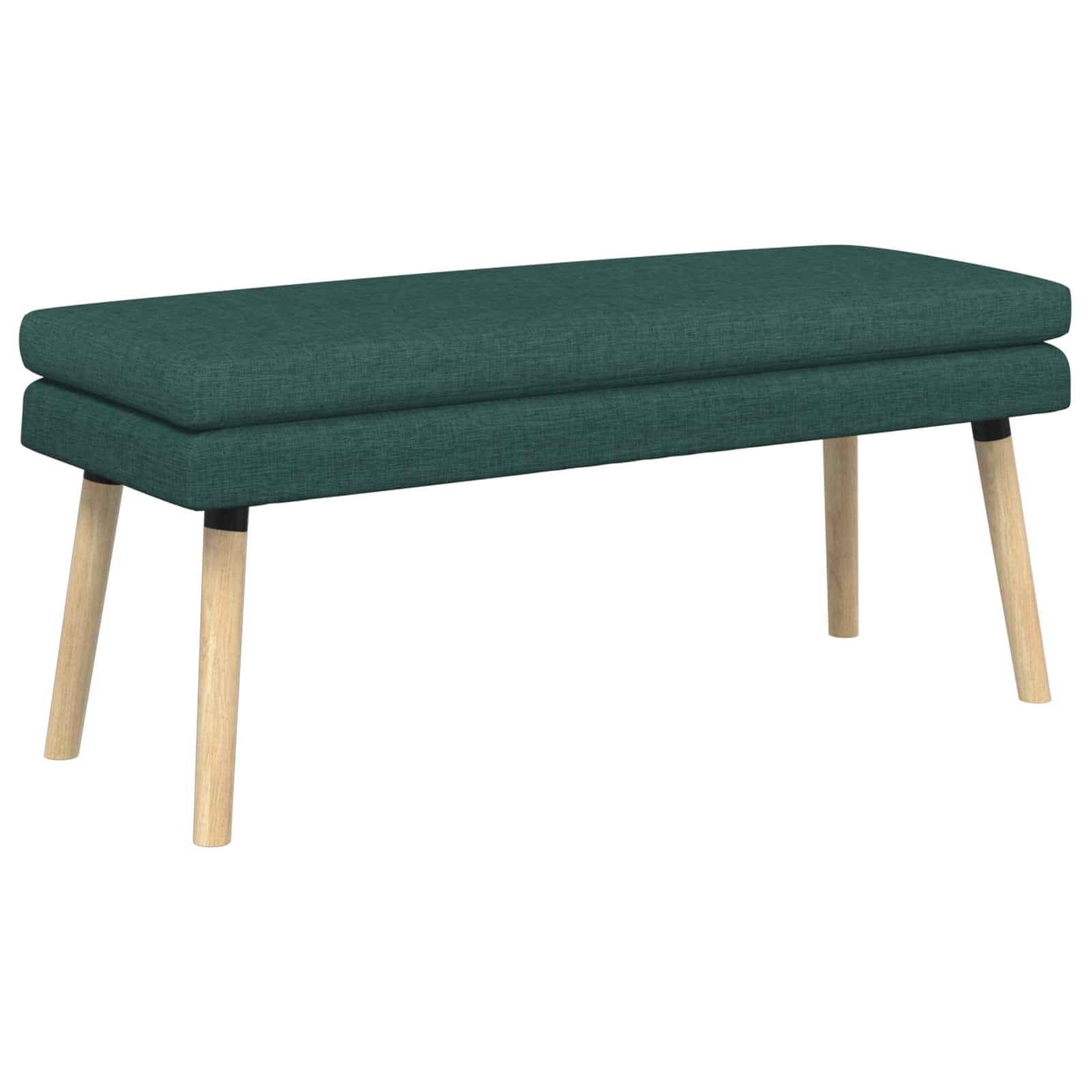 Banc à double couche Vert foncé 110 x 40 x 47 cm Tissu - XIOS