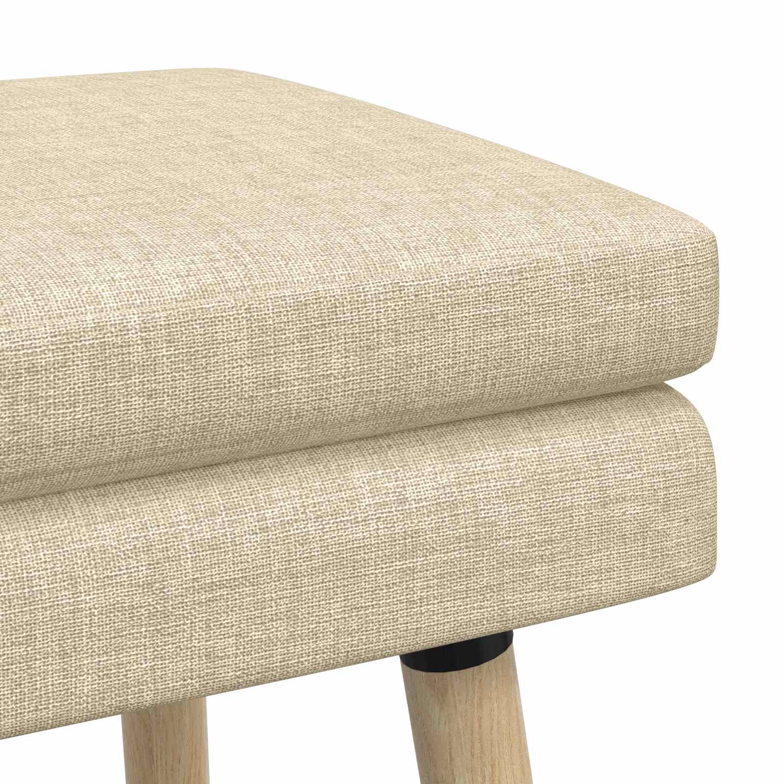 Banc à double couche Crème 110 x 40 x 47 cm Tissu - XIOS