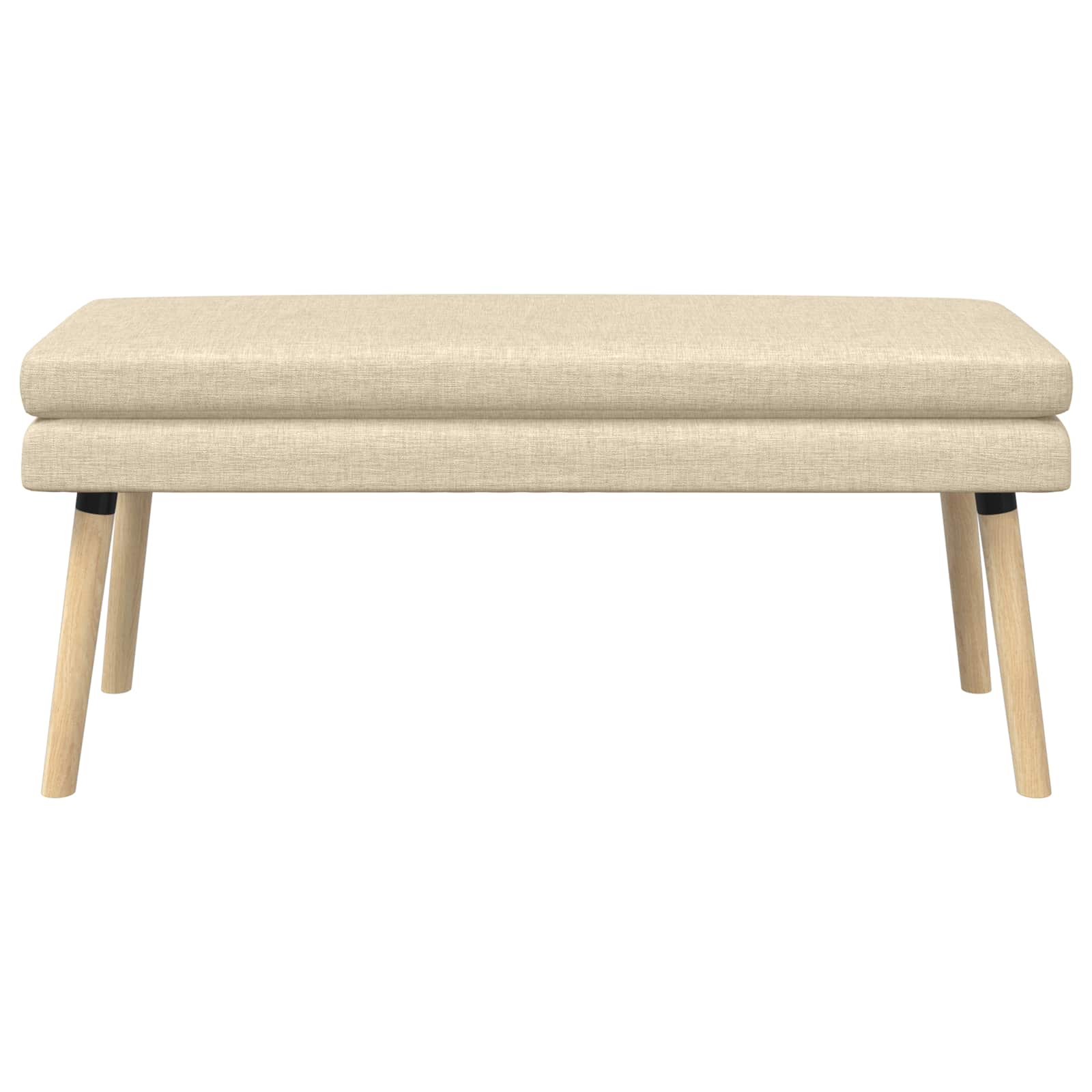 Banc à double couche Crème 110 x 40 x 47 cm Tissu - XIOS
