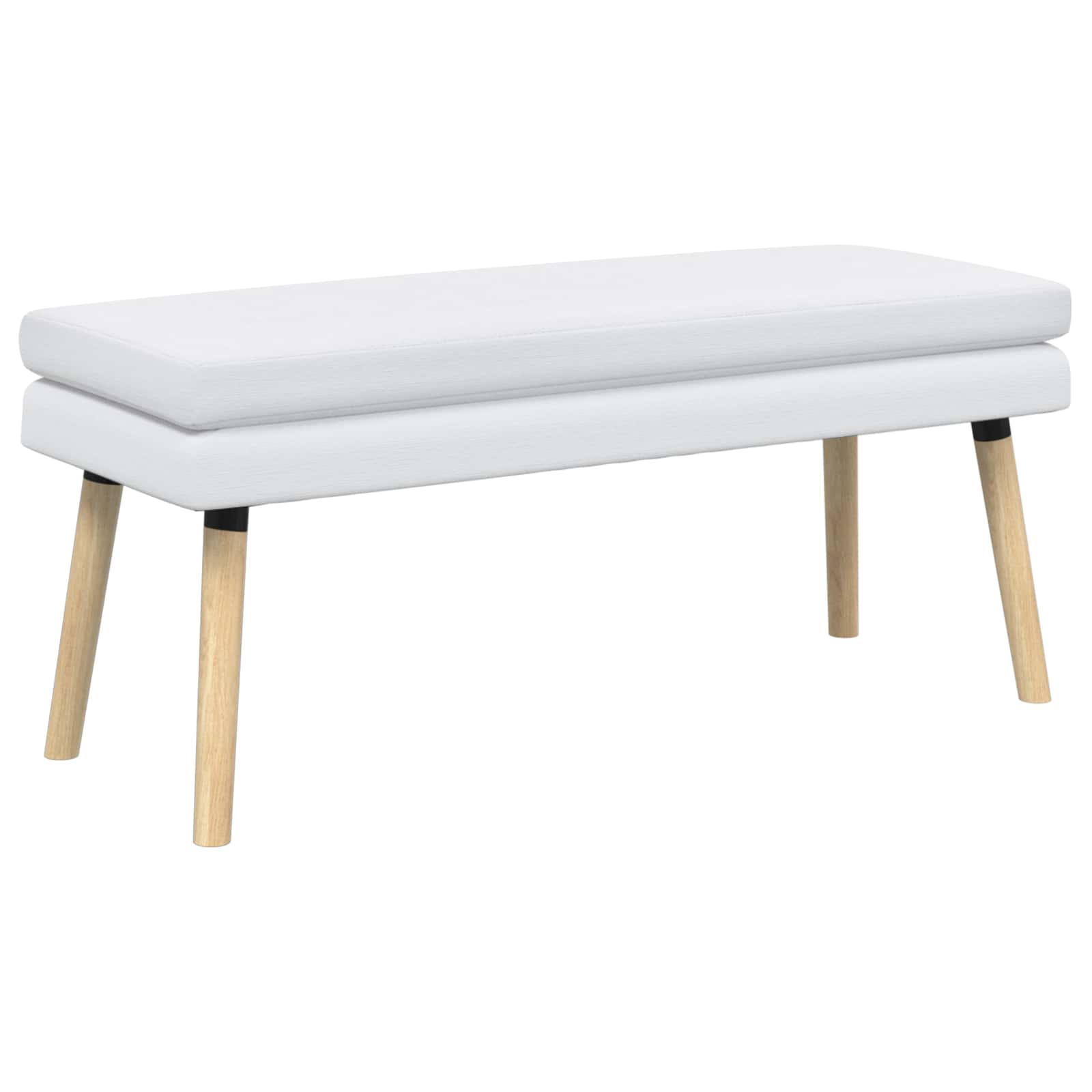 Banc à double couche Blanc 110 x 40 x 47 cm Tissu - XIOS