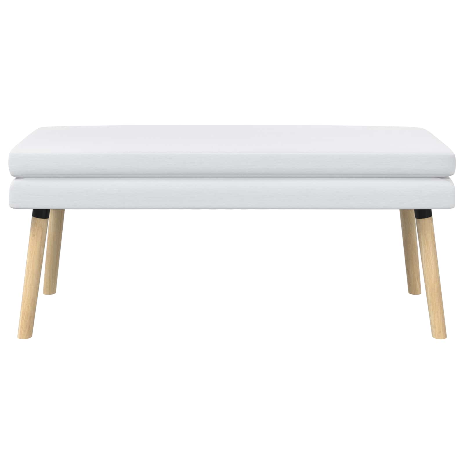 Banc à double couche Blanc 110 x 40 x 47 cm Tissu - XIOS