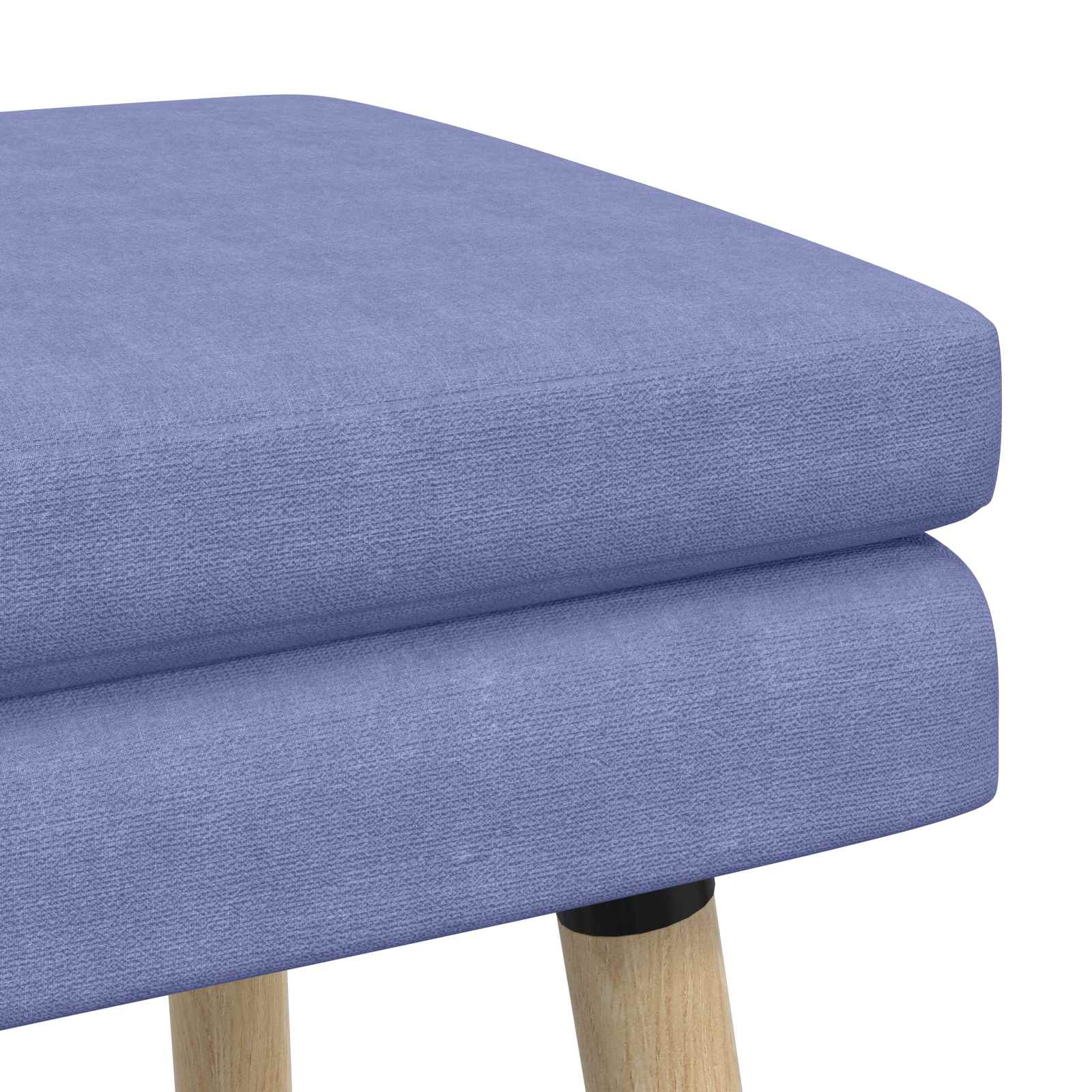 Banc à double couche Bleu denim 110 x 40 x 47 cm Tissu - XIOS