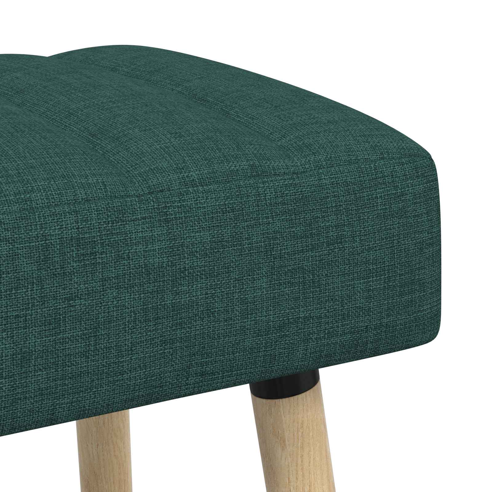 Banc capitonné canal Vert foncé 110 x 40 x 46 cm Tissu - XIOS