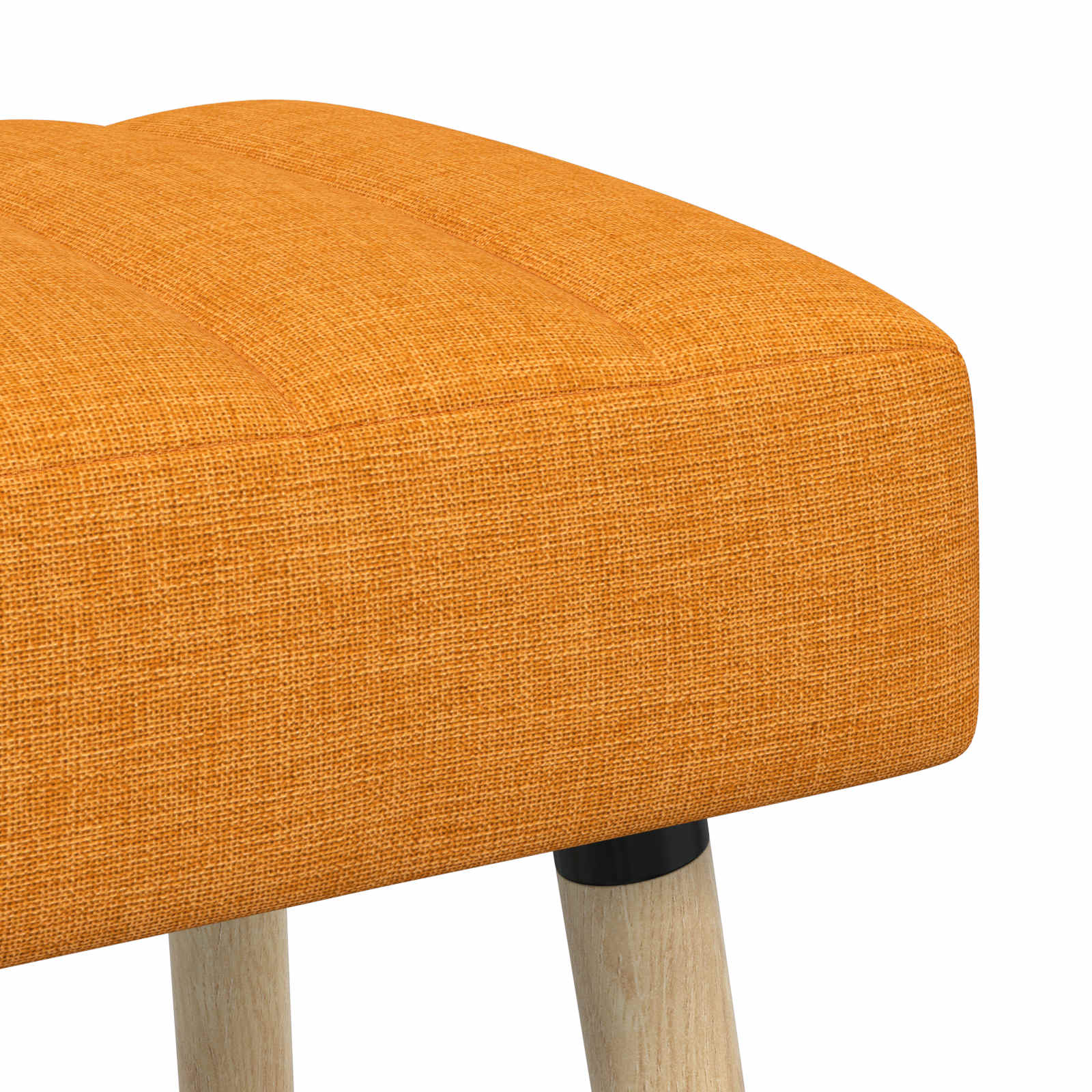 Banc capitonné canal Jaune foncé 110 x 40 x 46 cm Tissu - XIOS