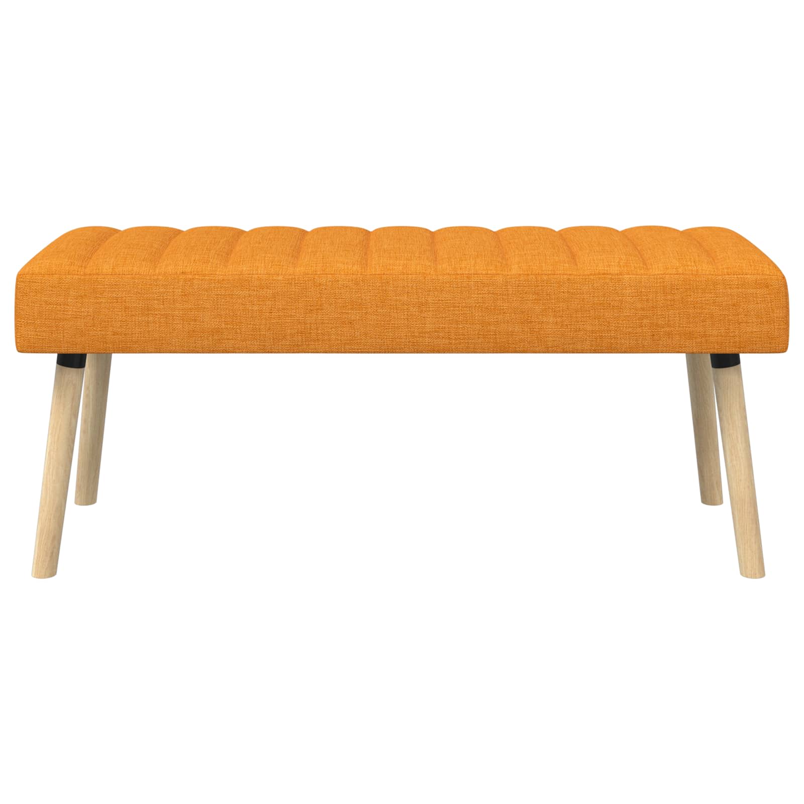 Banc capitonné canal Jaune foncé 110 x 40 x 46 cm Tissu - XIOS