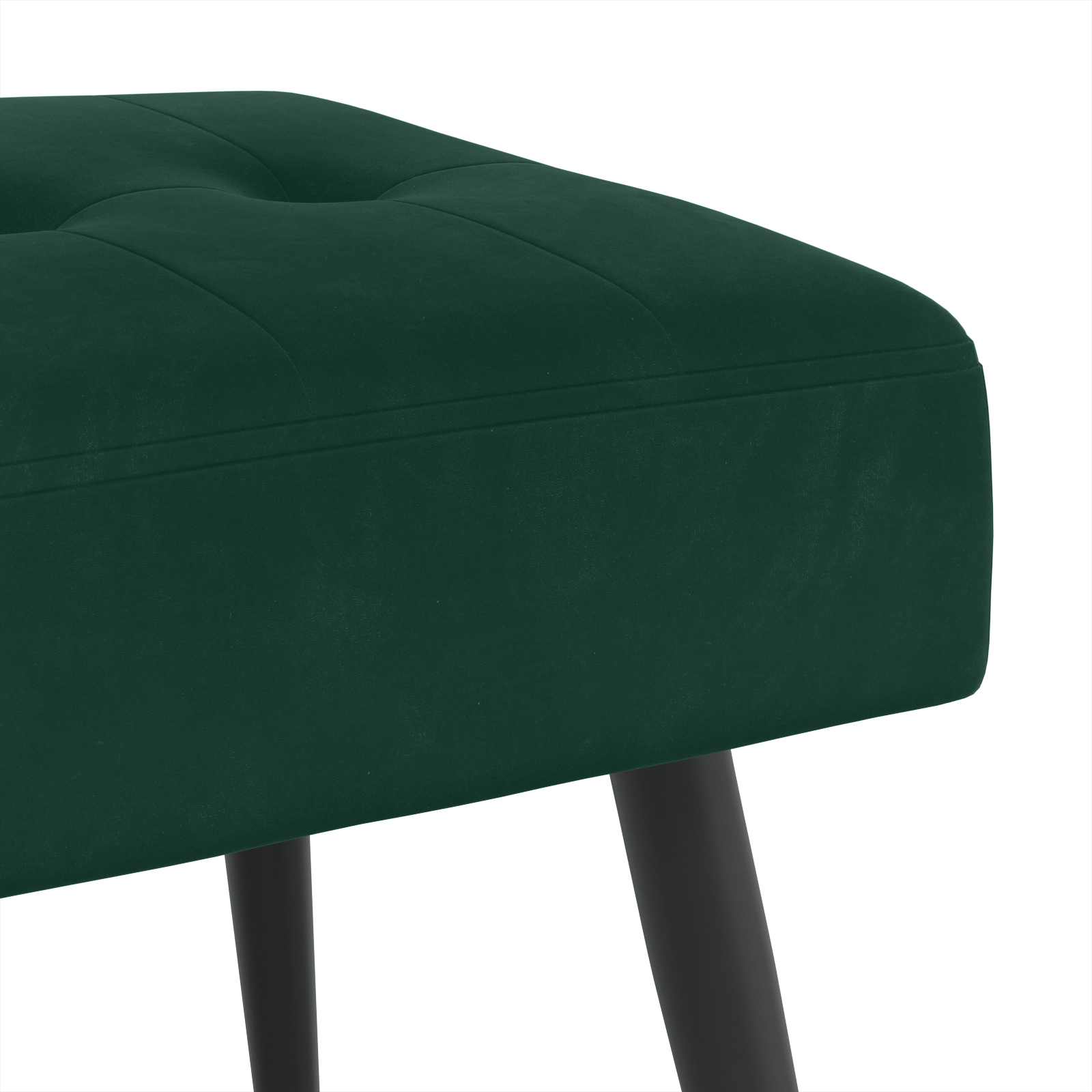 Banc avec capitonnage bouton Vert foncé 110 x 40 x 46 cm - XIOS