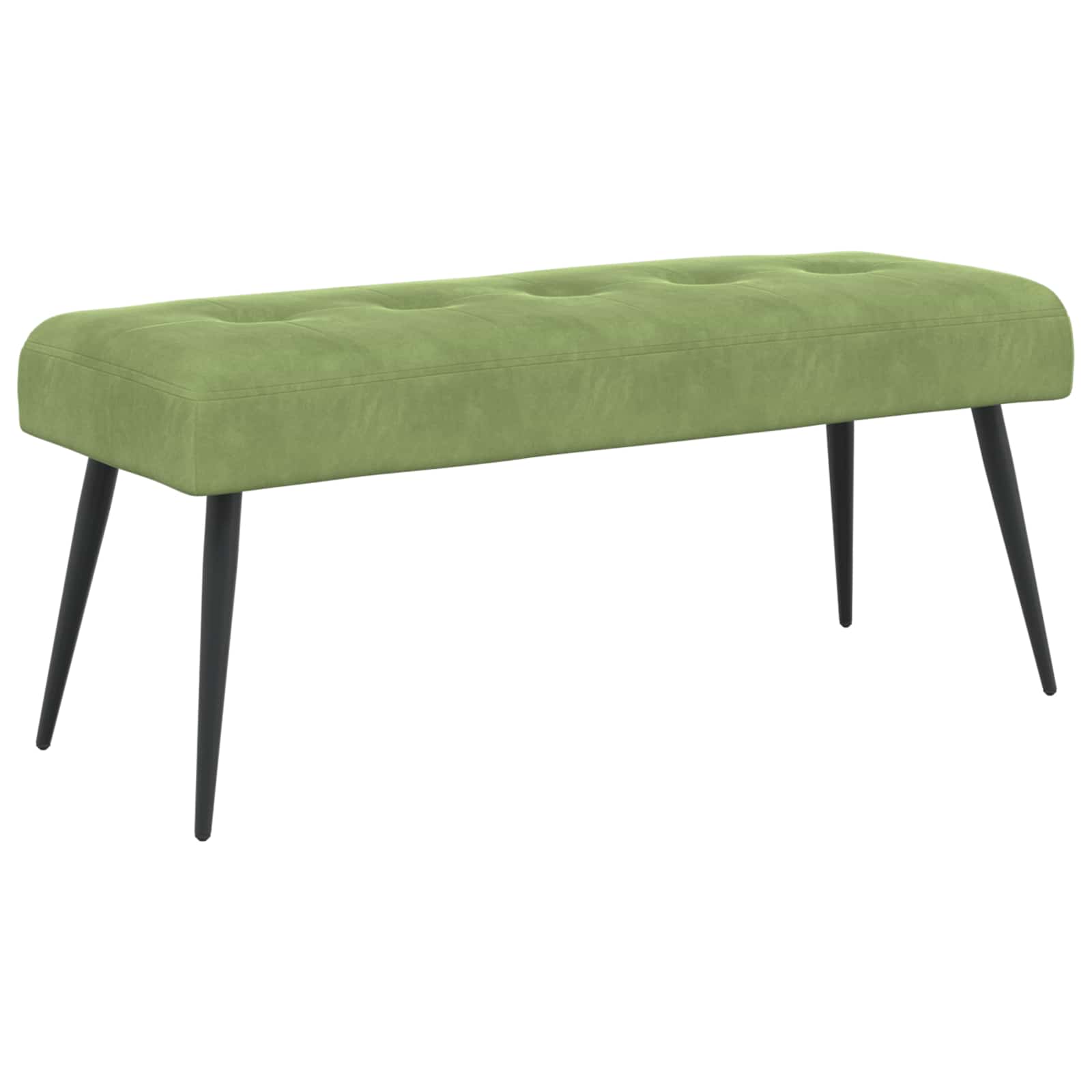 Banc avec capitonnage bouton Vert clair 110 x 40 x 46 cm - XIOS