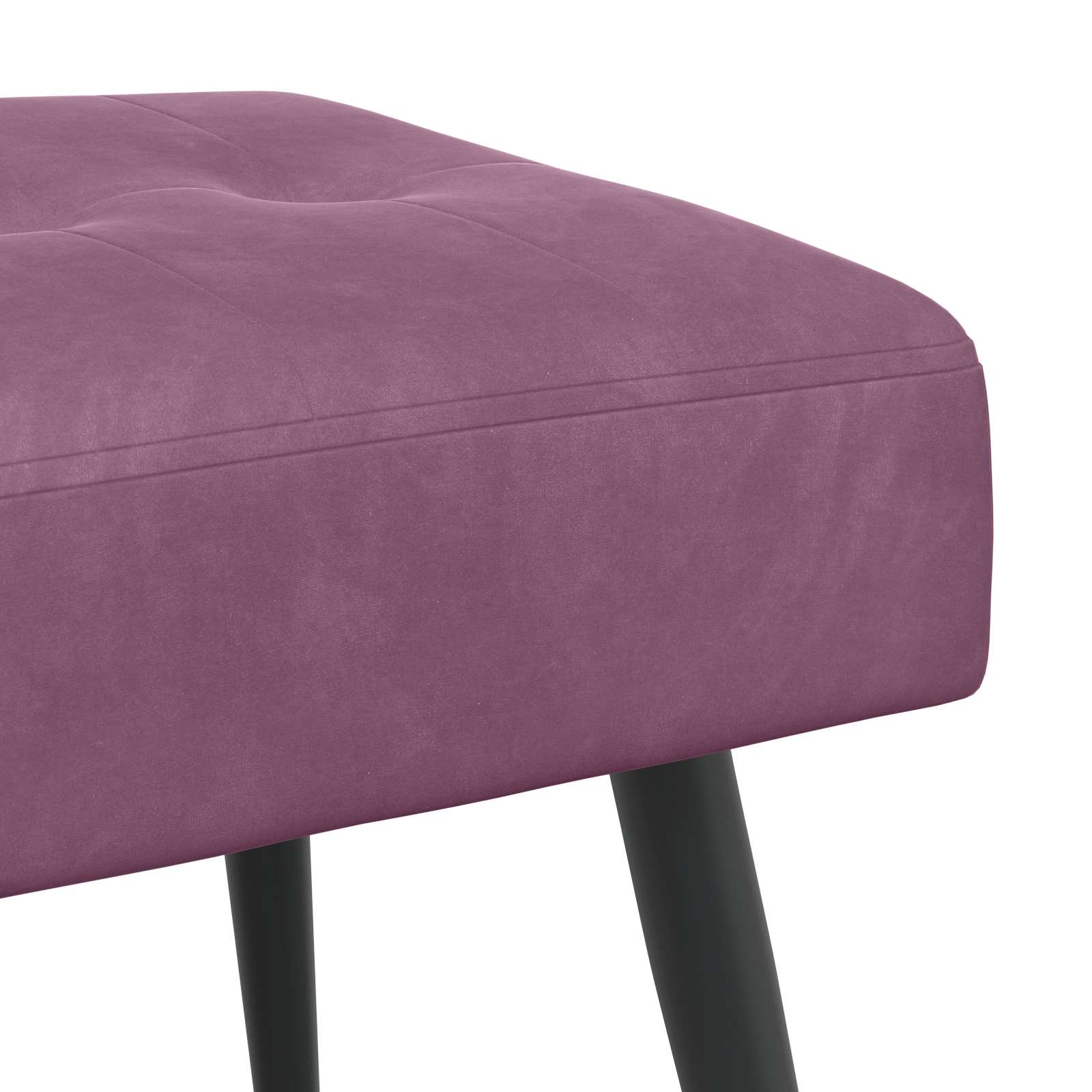 Banc avec capitonnage bouton Pourpre 110 x 40 x 46 cm Velours - XIOS