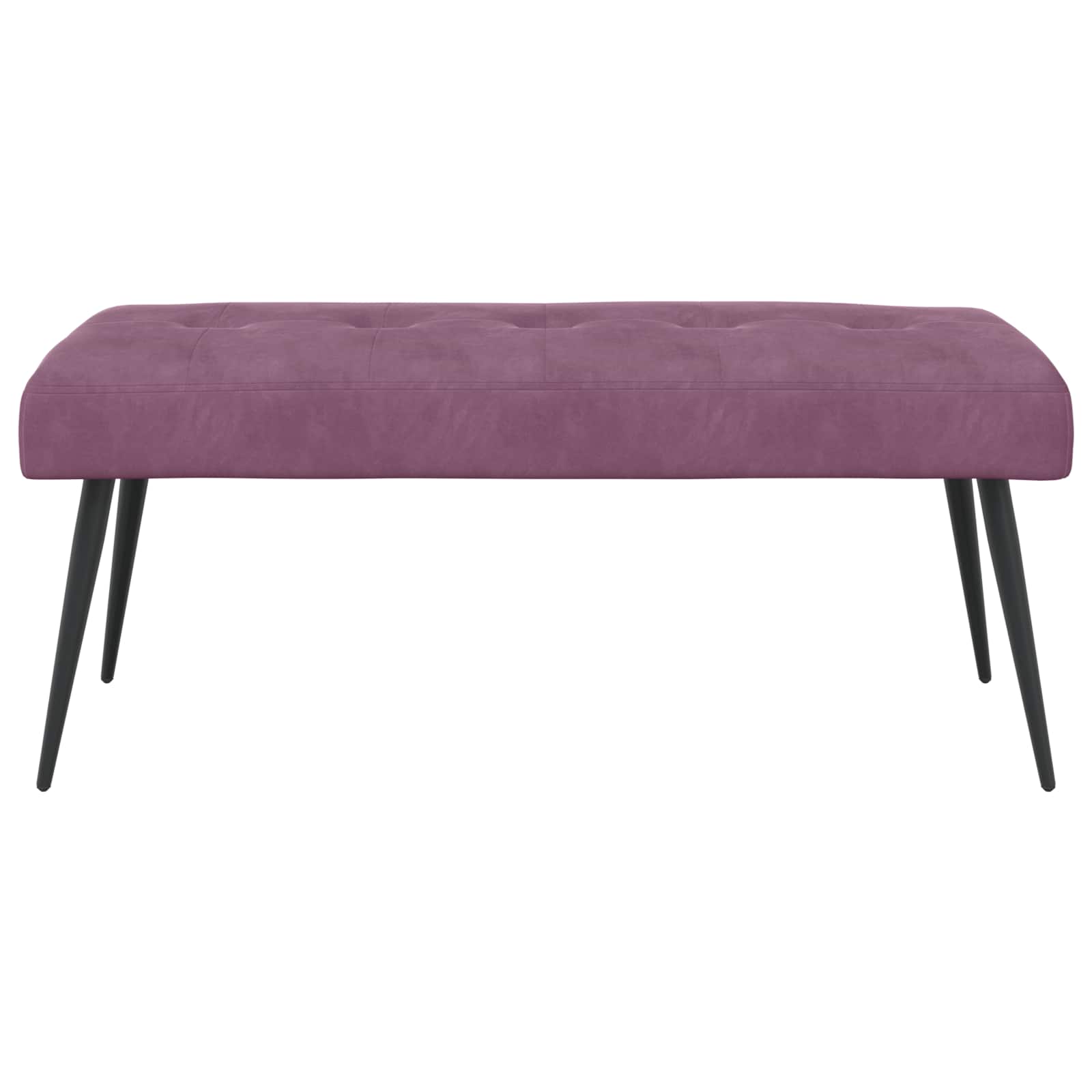 Banc avec capitonnage bouton Pourpre 110 x 40 x 46 cm Velours - XIOS