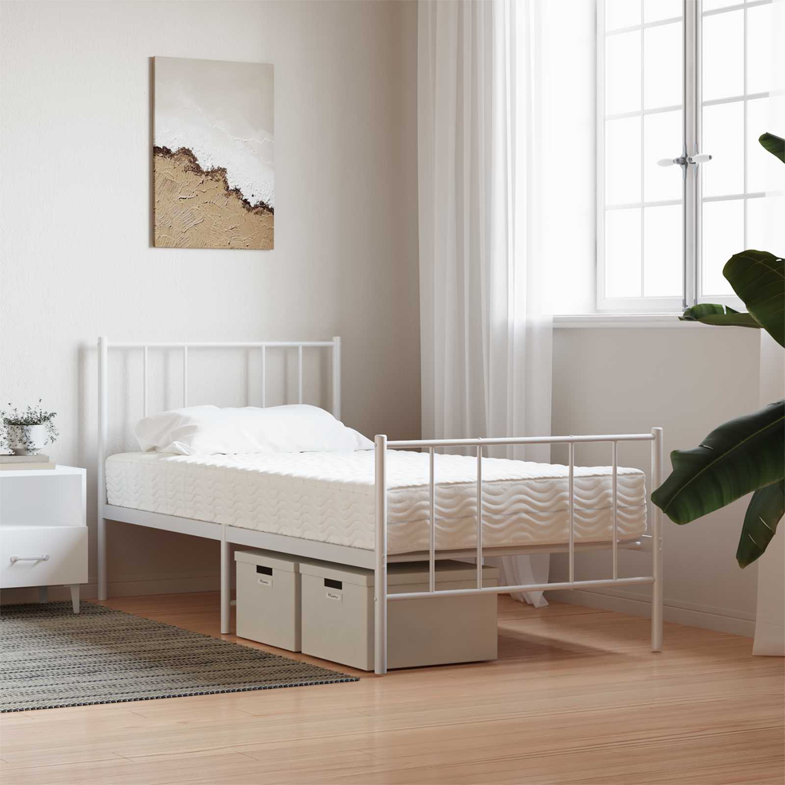 Matelas en mousse H2 et H3 75 x 190 cm Blanc - XIOS