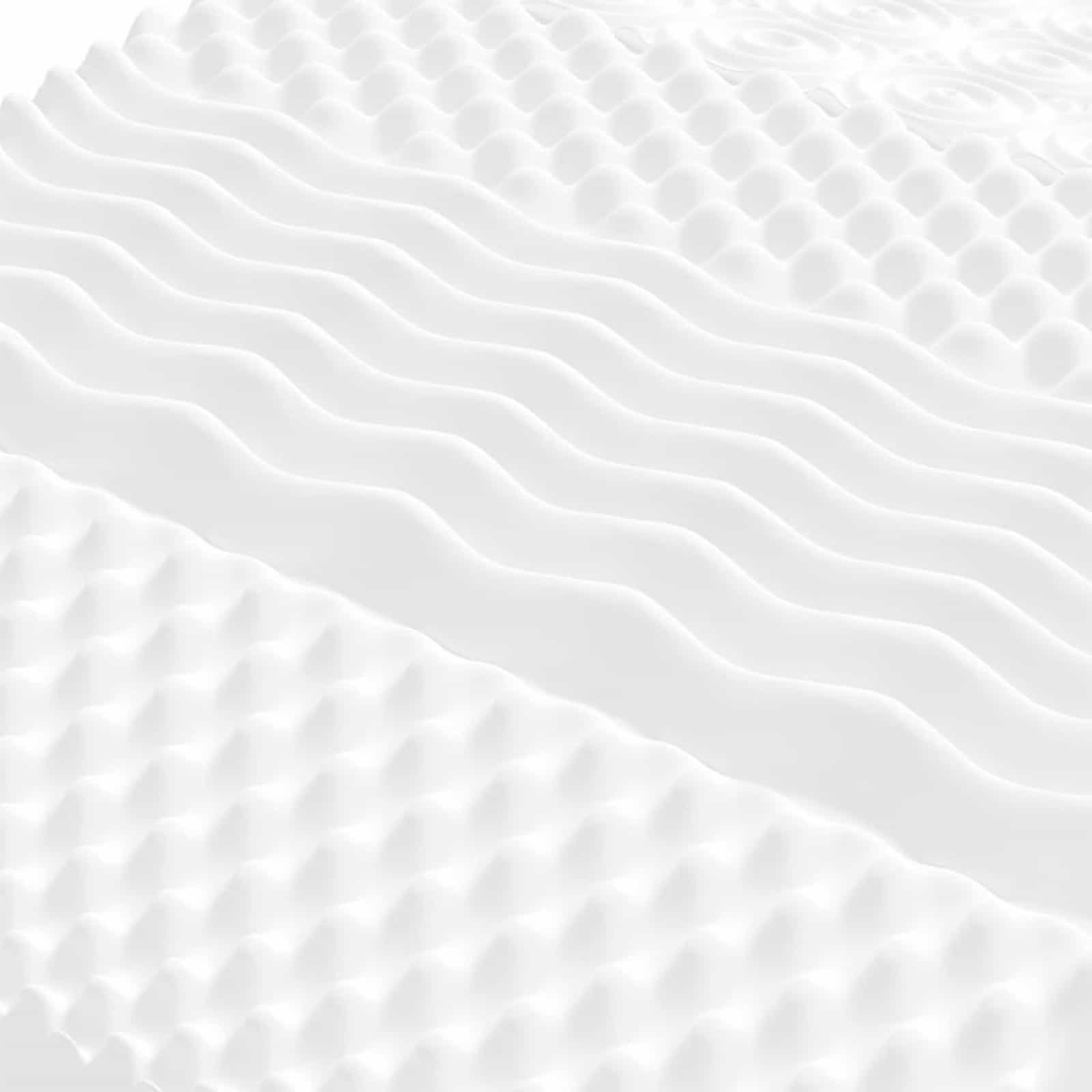 Matelas en mousse 75 x 190 cm Blanc