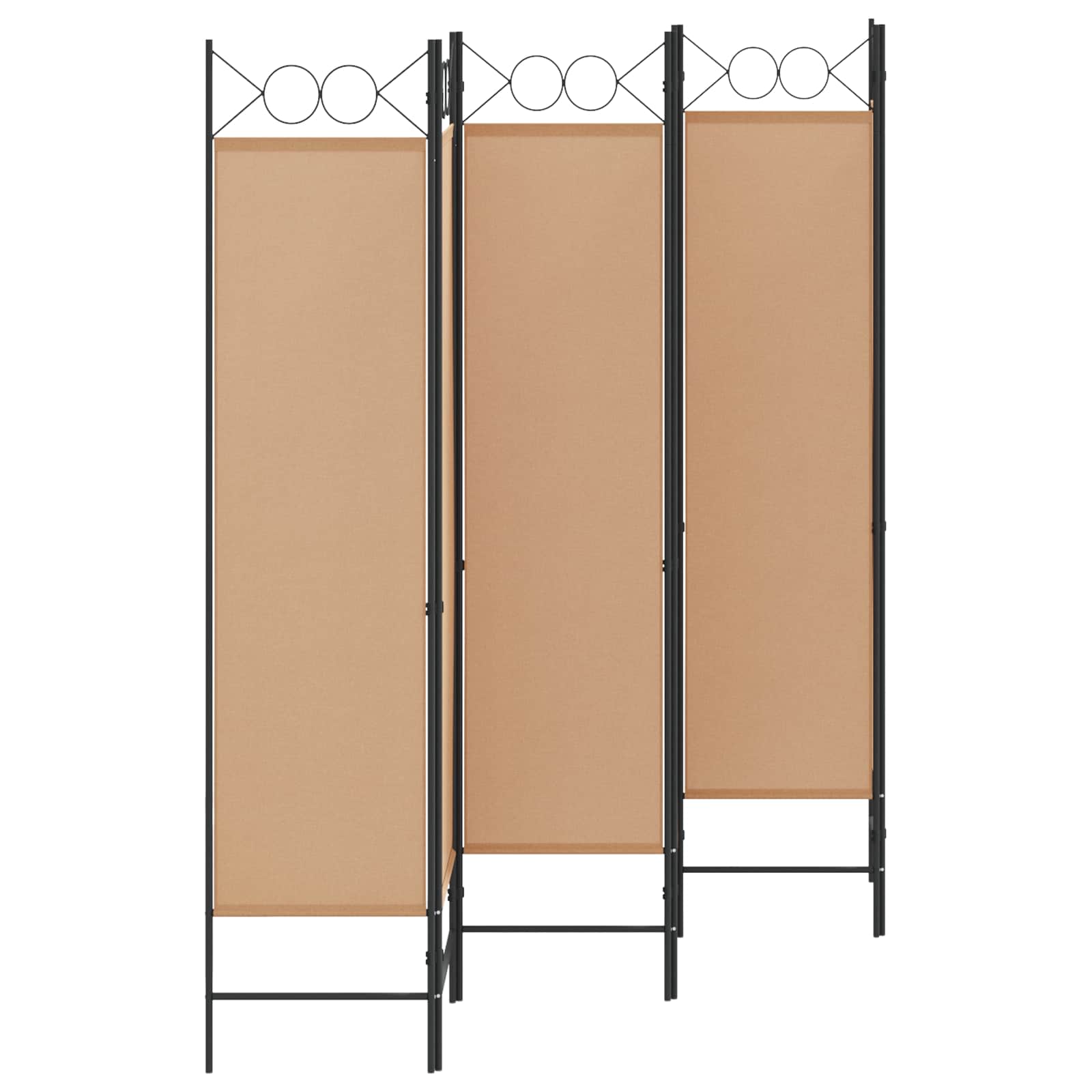 Paravent à 6 panneaux Beige 240 x 180 cm Tissu - XIOS