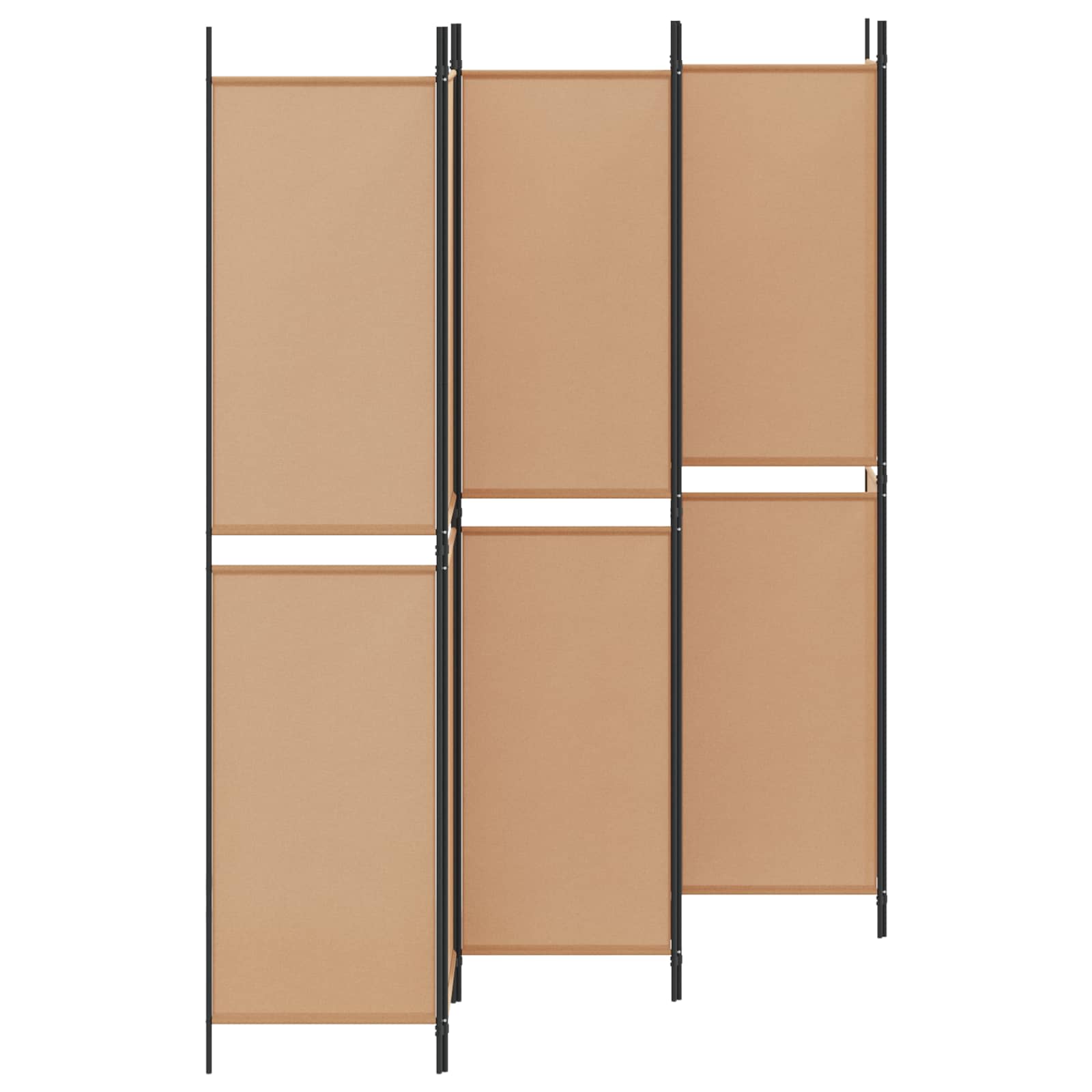 Paravent à 6 panneaux Beige 300 x 220 cm Tissu - XIOS