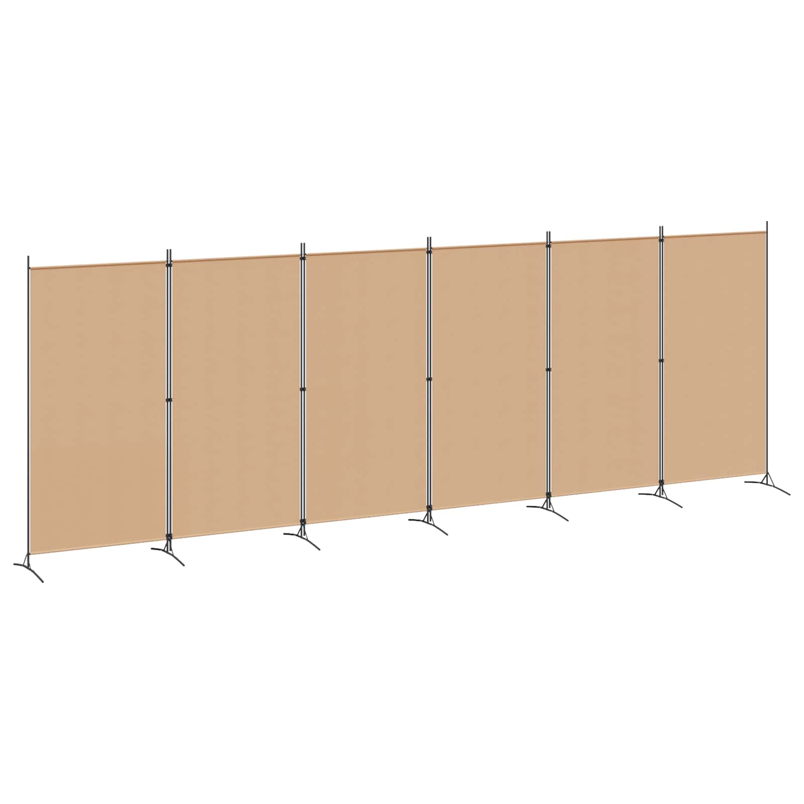 Paravent à 6 panneaux Beige 520 x 180 cm Tissu - XIOS
