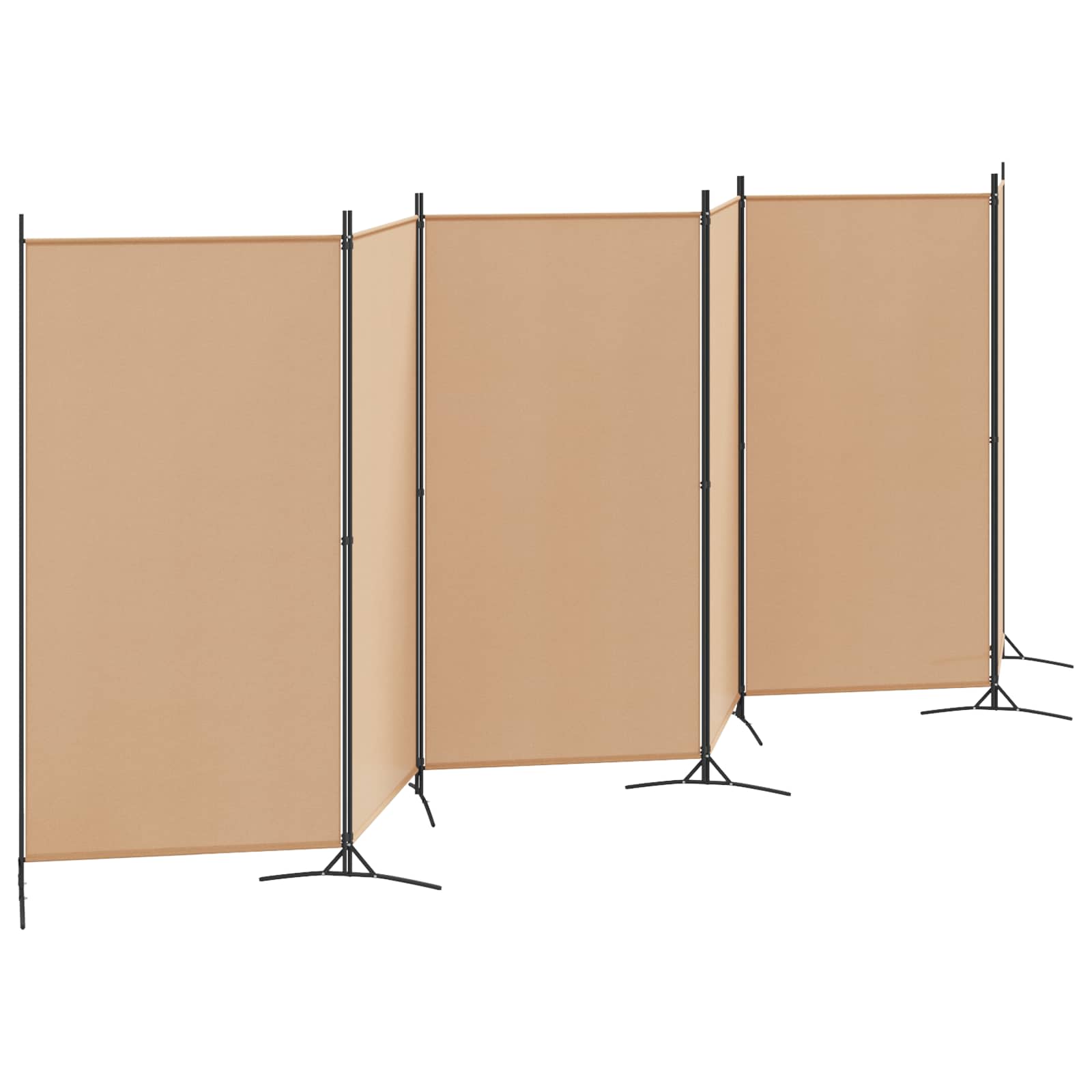 Paravent à 6 panneaux Beige 520 x 180 cm Tissu - XIOS