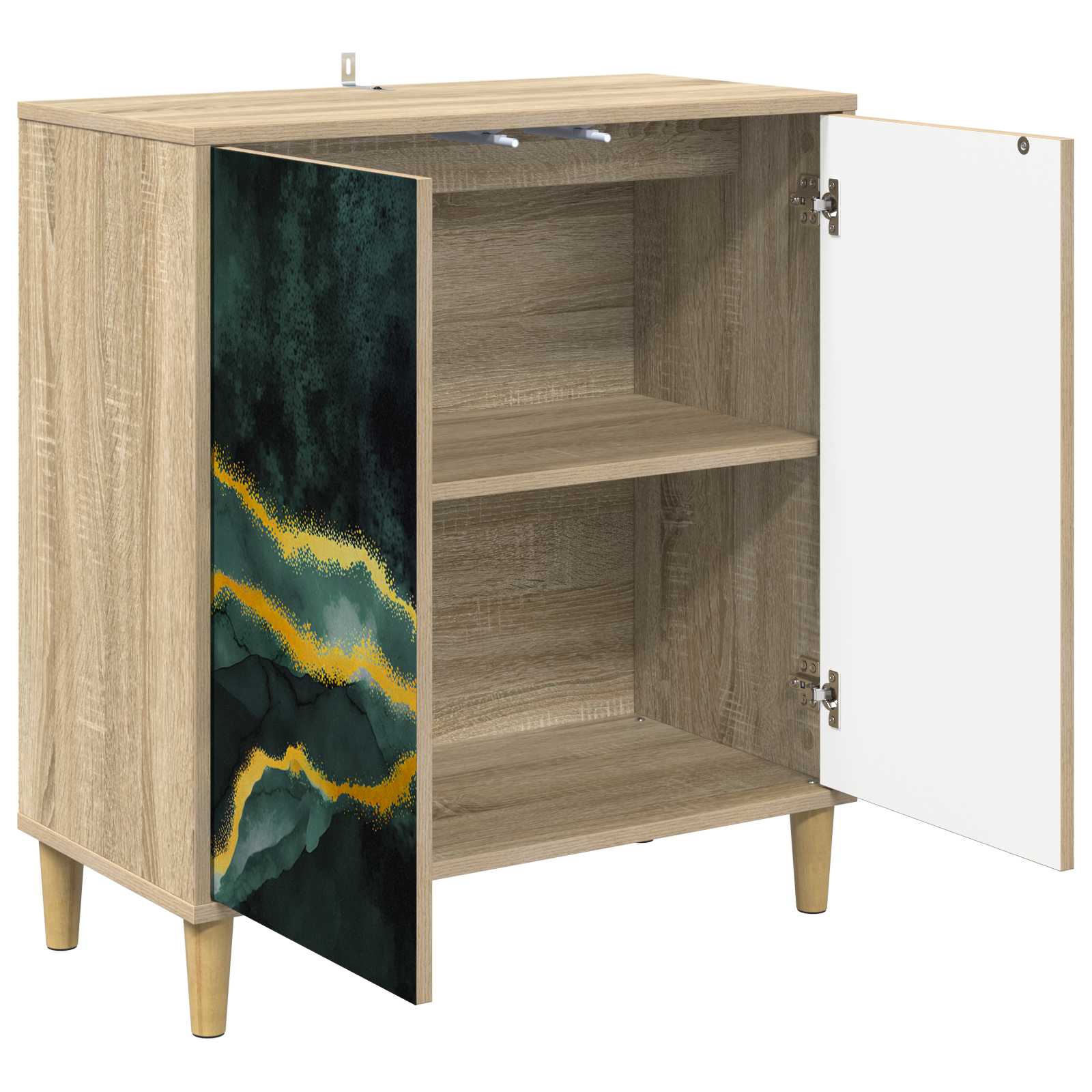 Buffet WIJHE Sonoma 69 x 33 x 75 cm Bois d'ingénierie