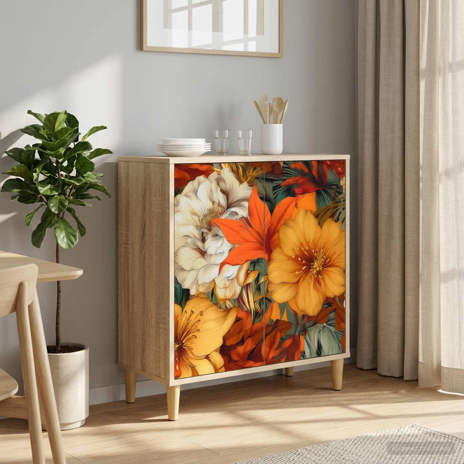Buffet GENNEP Sonoma 69 x 33 x 75 cm Bois d'ingénierie