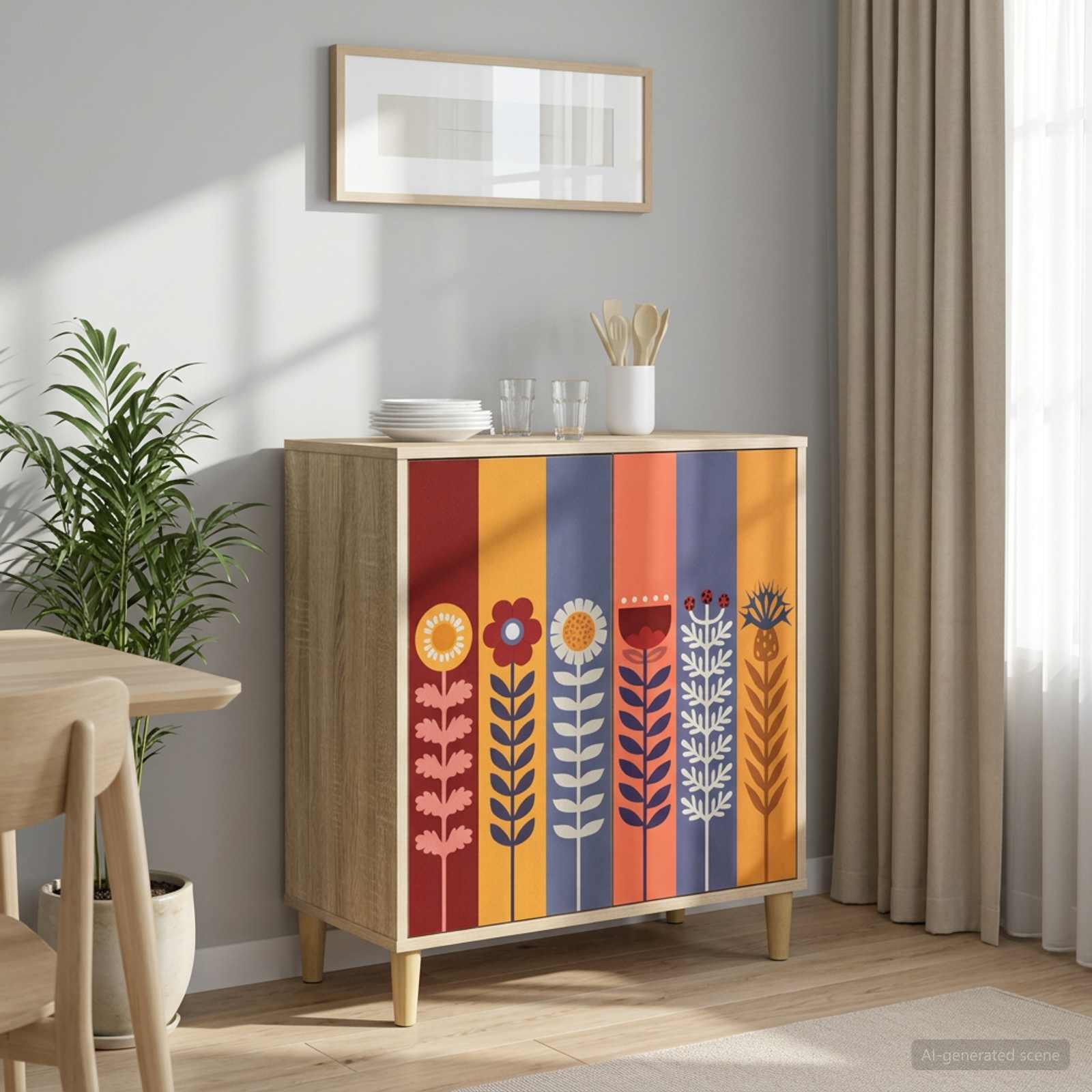 Buffet ESSEN Sonoma 69 x 33 x 75 cm Bois d'ingénierie