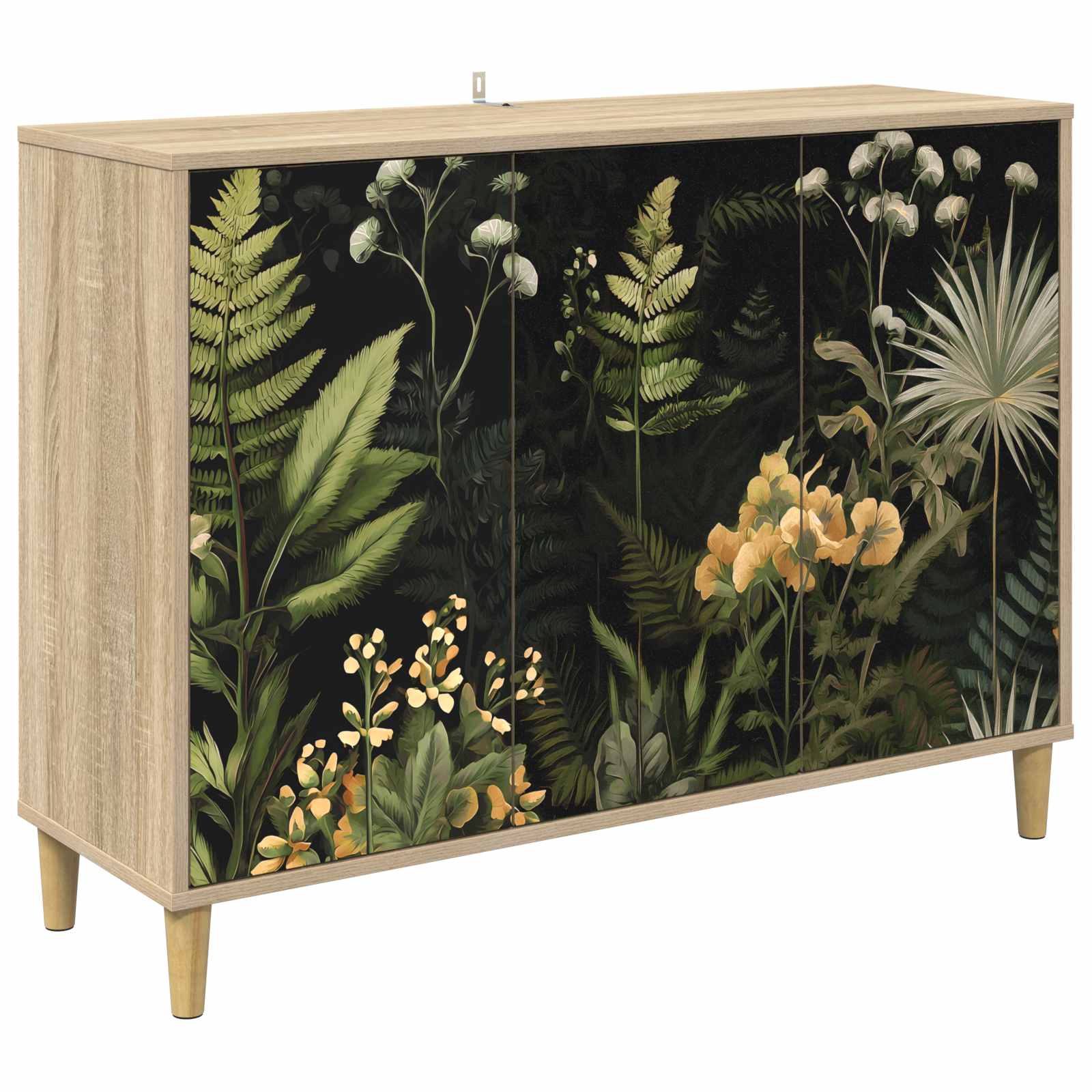 Buffet RHENEN Sonoma 102 x 33 x 75 cm Bois d'ingénierie