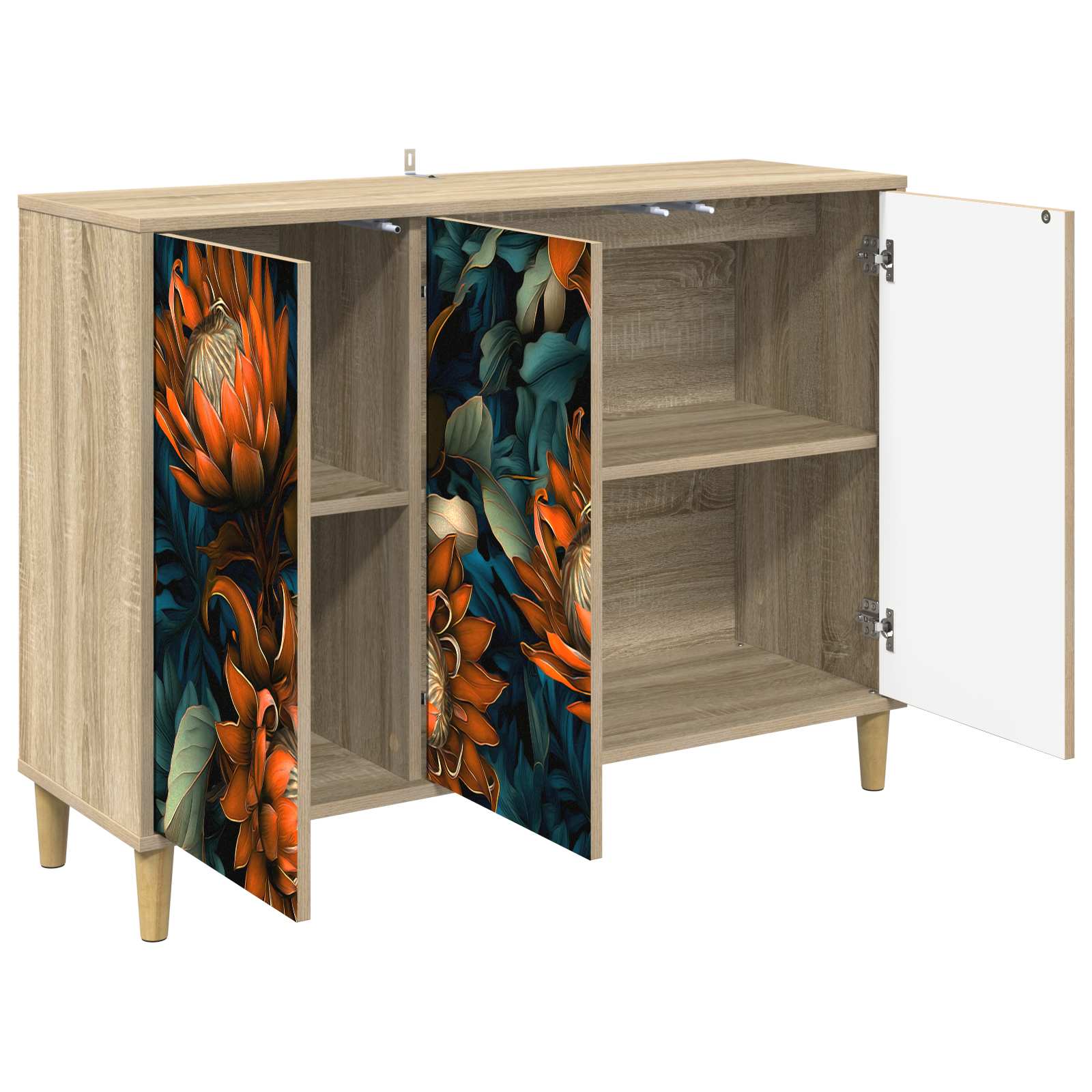 Buffet LOCHEM Sonoma 102 x 33 x 75 cm Bois d'ingénierie