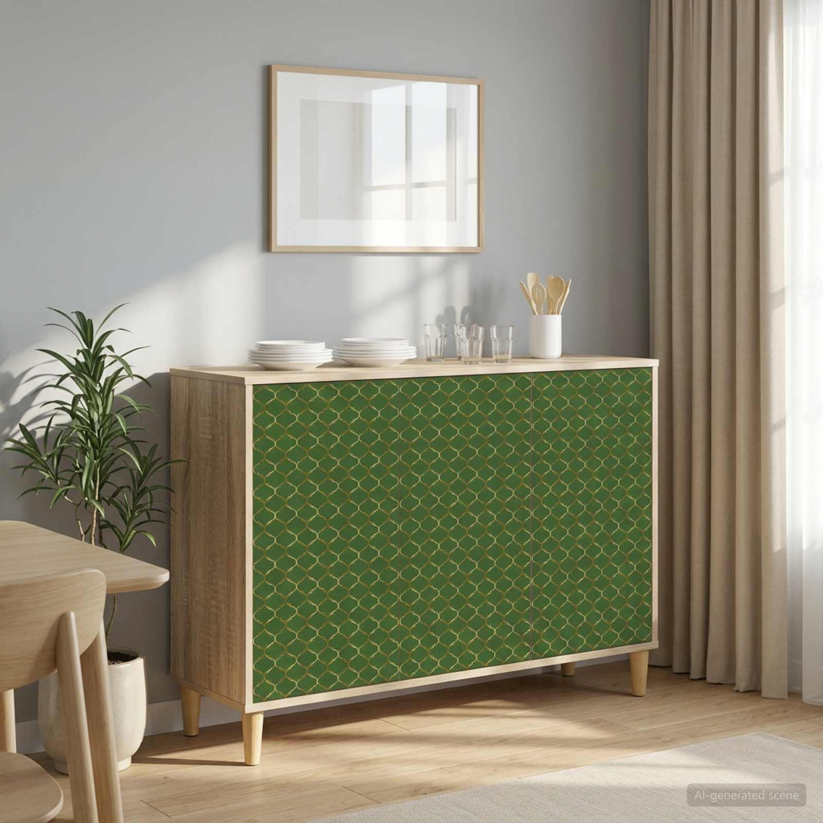 Buffet GELEEN Sonoma 102 x 33 x 75 cm Bois d'ingénierie