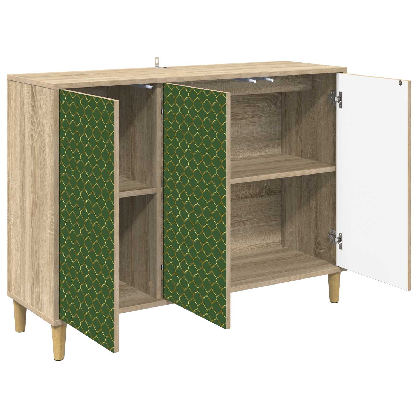 Buffet GELEEN Sonoma 102 x 33 x 75 cm Bois d'ingénierie