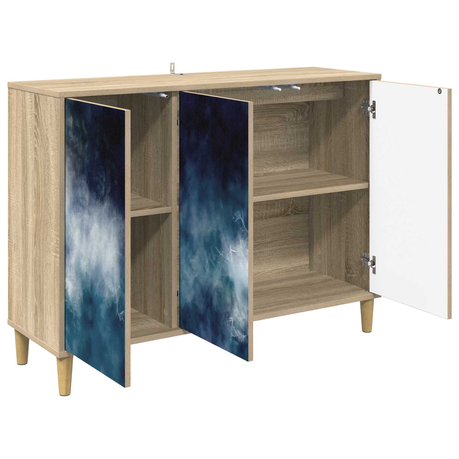 Buffet RAALTE Sonoma 102 x 33 x 75 cm Bois d'ingénierie